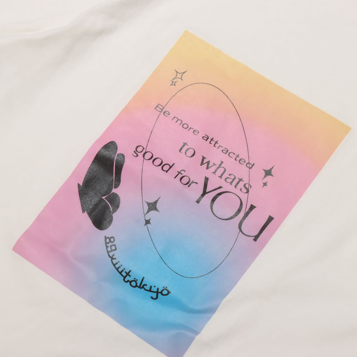 89xiiitokyo×atmos pink コラボTシャツ WHITEの画像