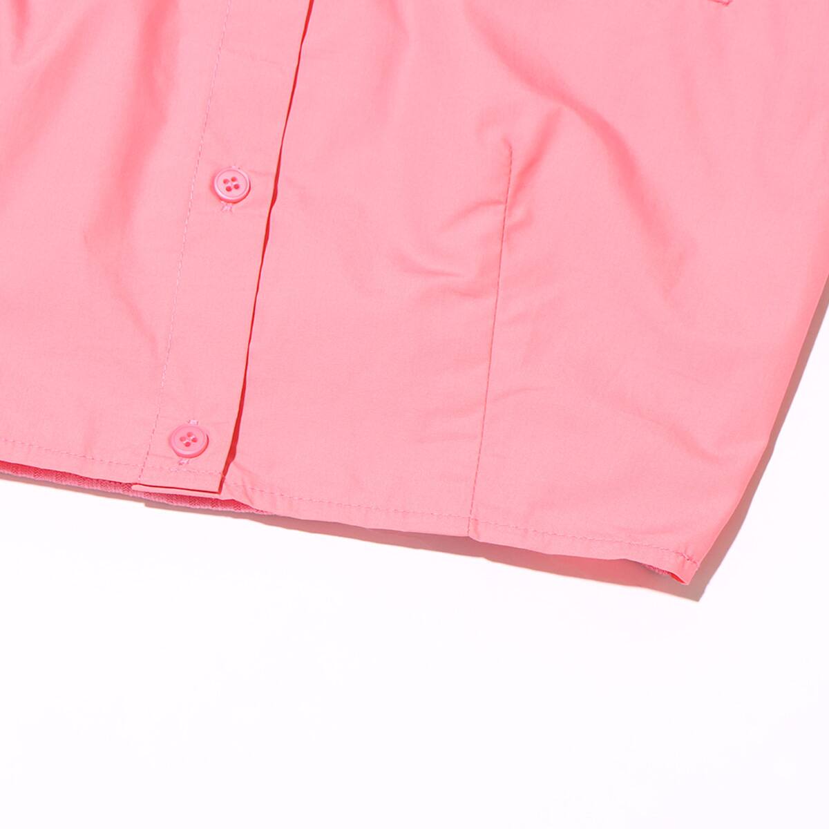 atmos pink バックオープンショートシャツ PINK