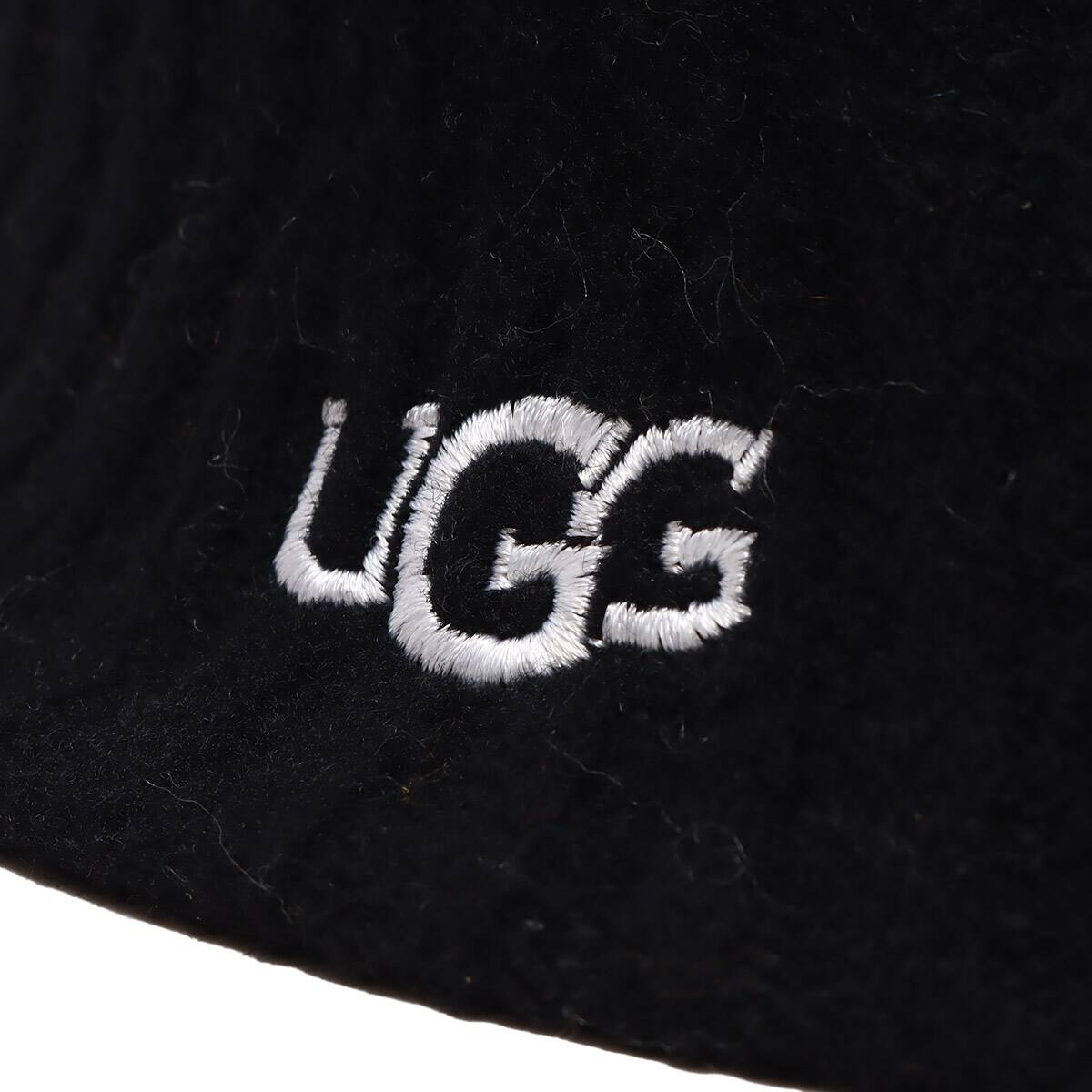 UGG ロゴ刺繍 バスクハット BLACK 22FW-I