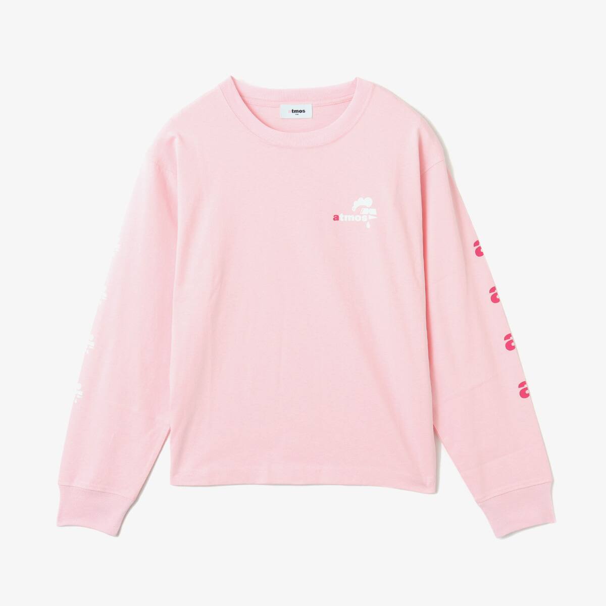 atmos pink x MONICHIKI HOUSE AM Logo L/S T-Shirt PINKの画像