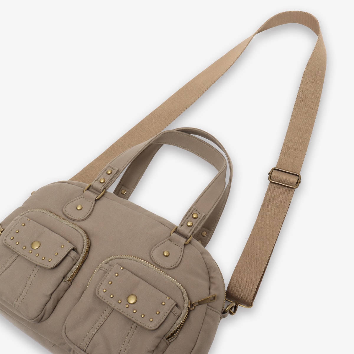 LAGUA GEM x ATMOS PINK BAG KHAKI の画像