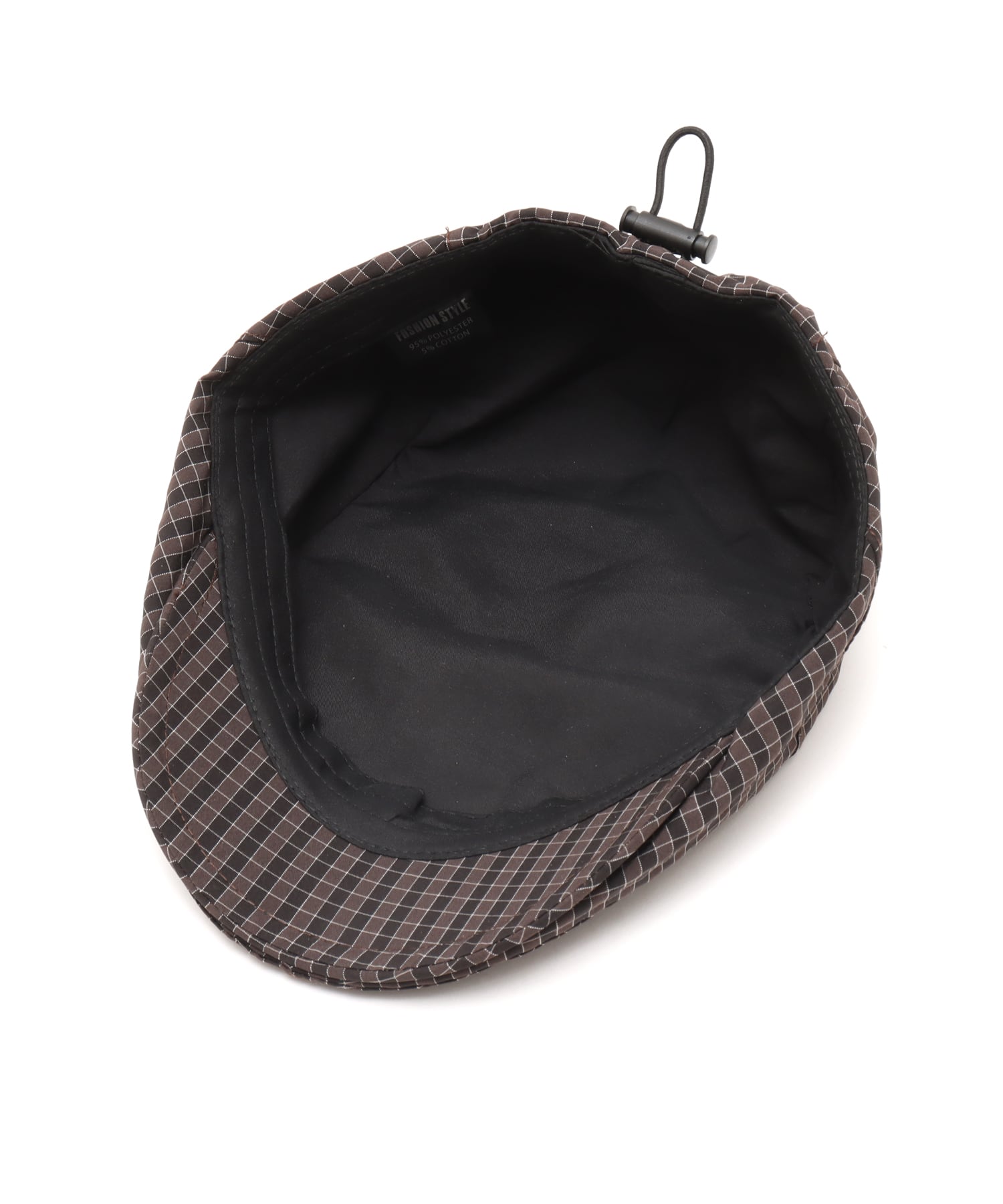 atmos pink Check Hunting Cap BROWNの画像