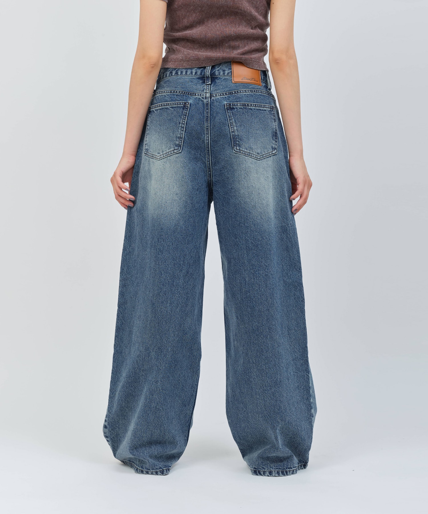 atmos pink Loose Denim Pants BLUEの画像