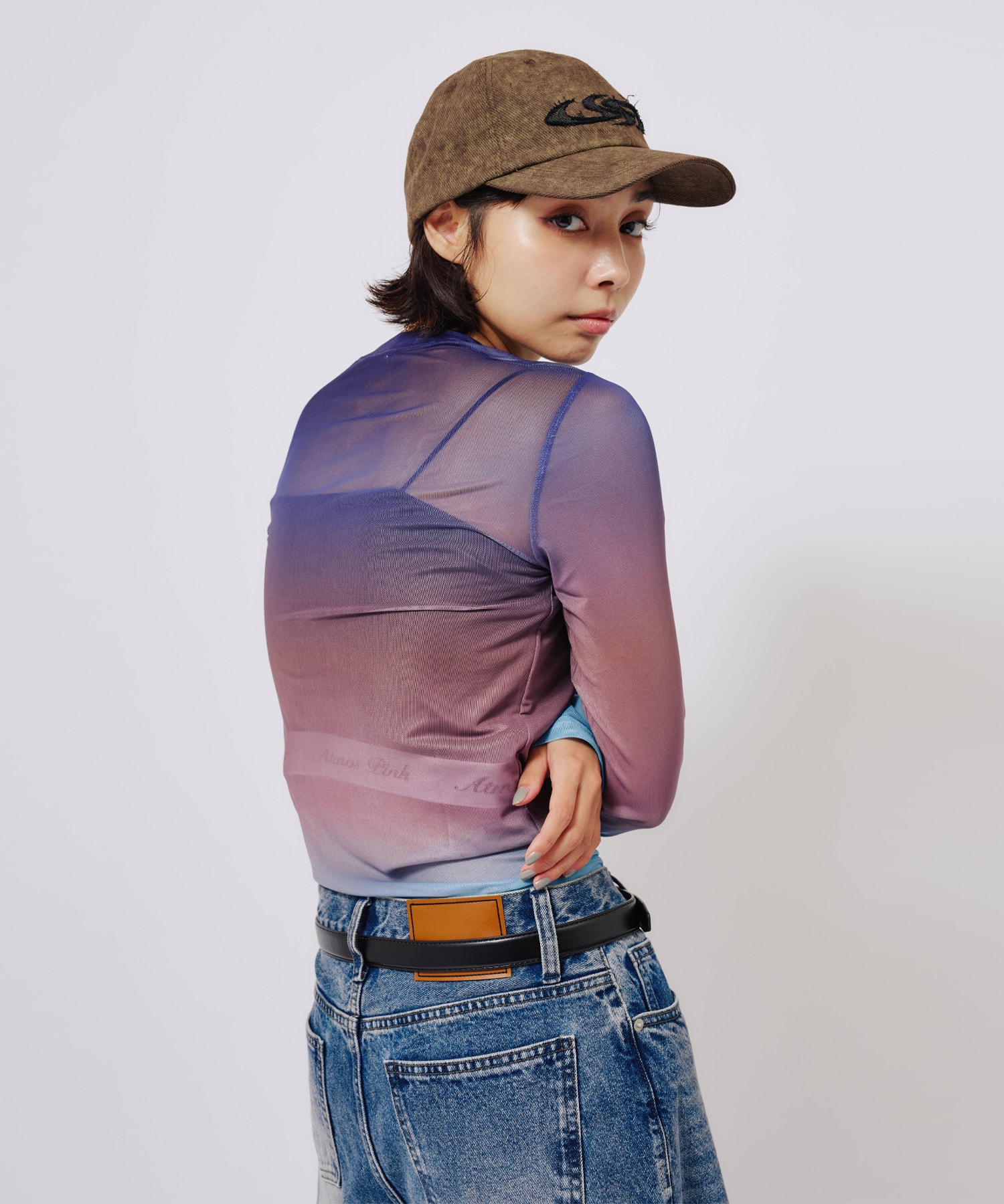 atmos pink See-Through Logo Tops MULTIの画像