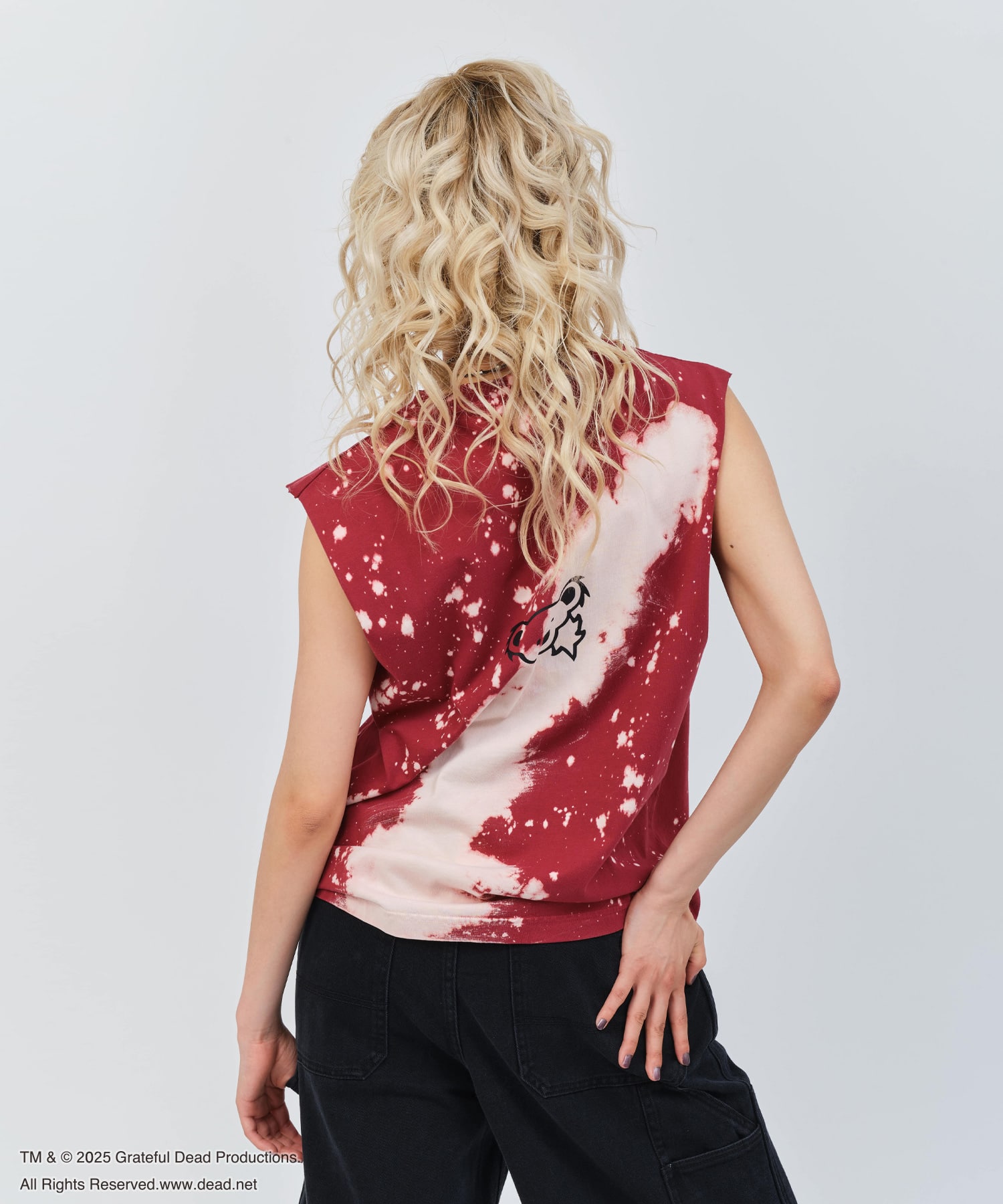 atmos pink Grateful Dead Tank Top REDの画像