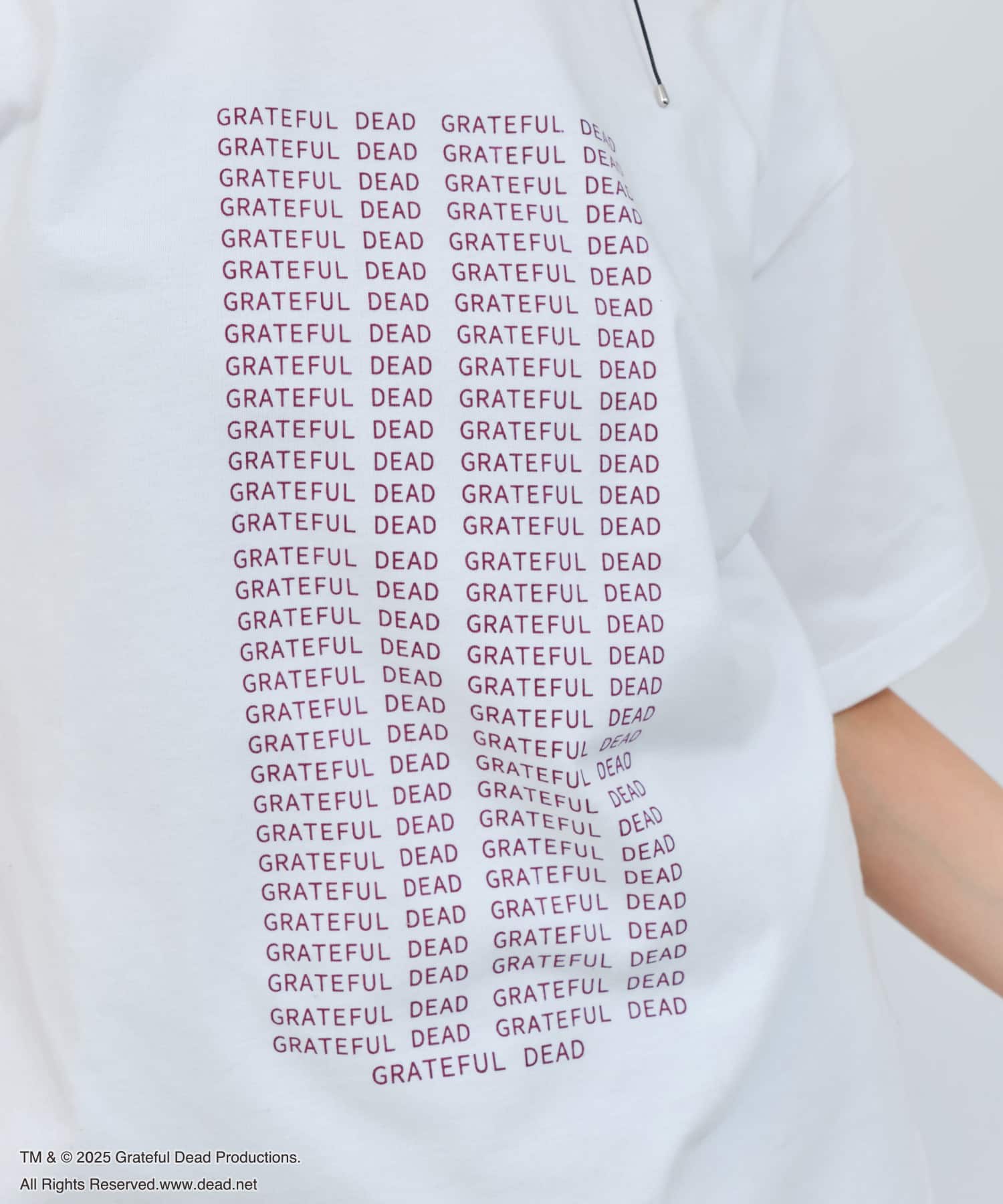atmos pink Grateful Dead Big T-shirt WHITEの画像