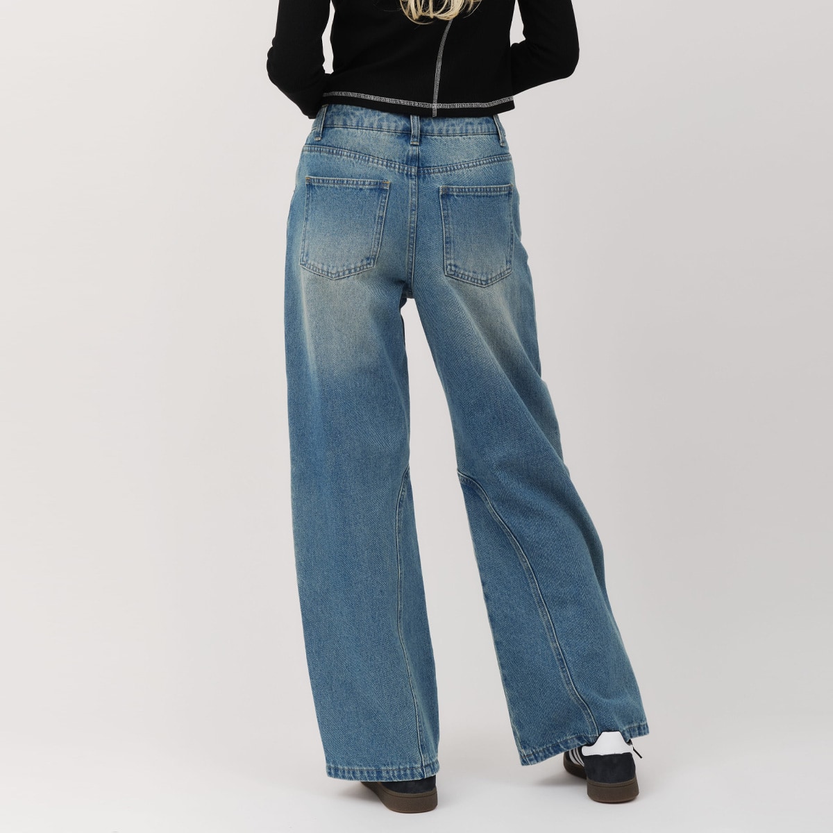 atmos pink Biker Denim Pants BLUEの画像