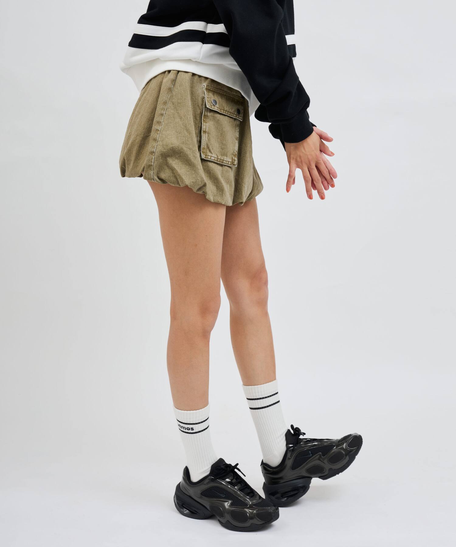 atmos pink Balloon Mini Skirt BROWNの画像