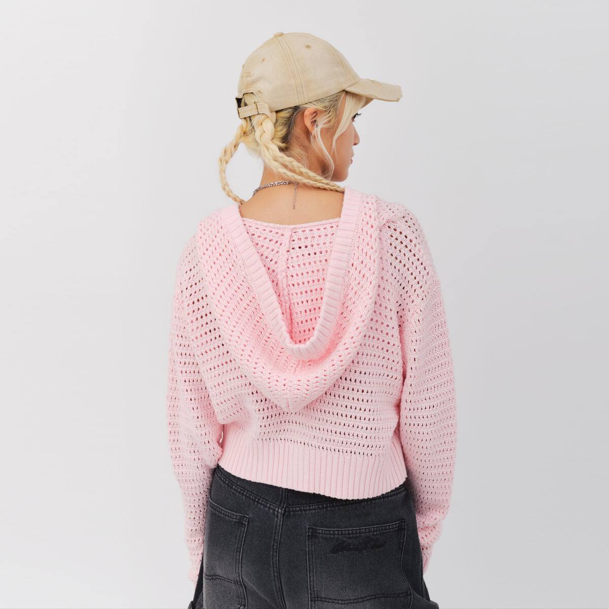 atmos pink Hoodie Knit Cardigan PINKの画像