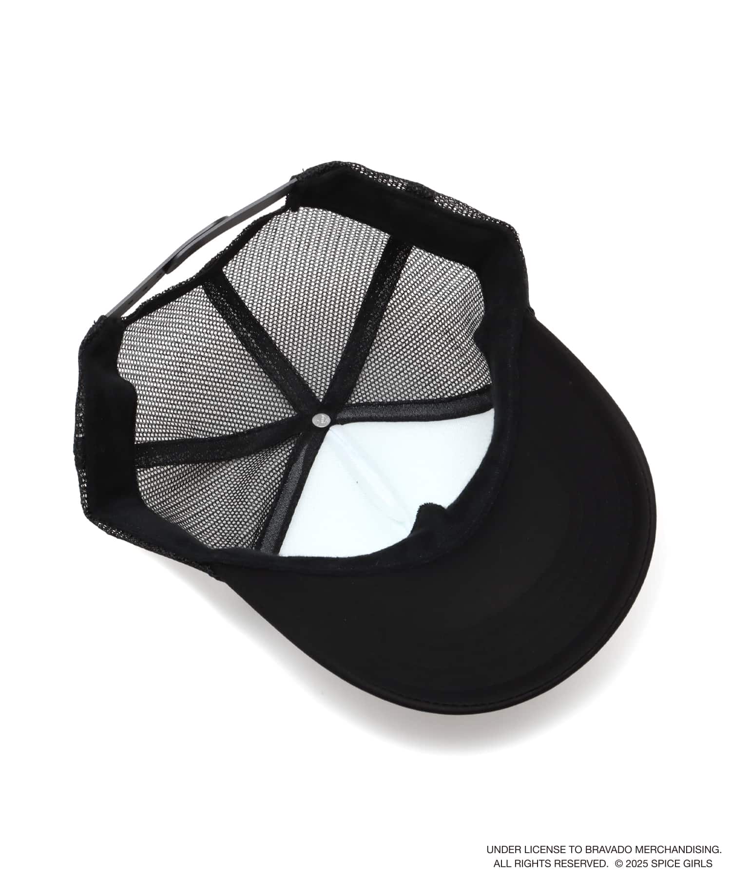 atmos pink x SPICE GIRLS Mesh Cap BLACK X WHITEの画像
