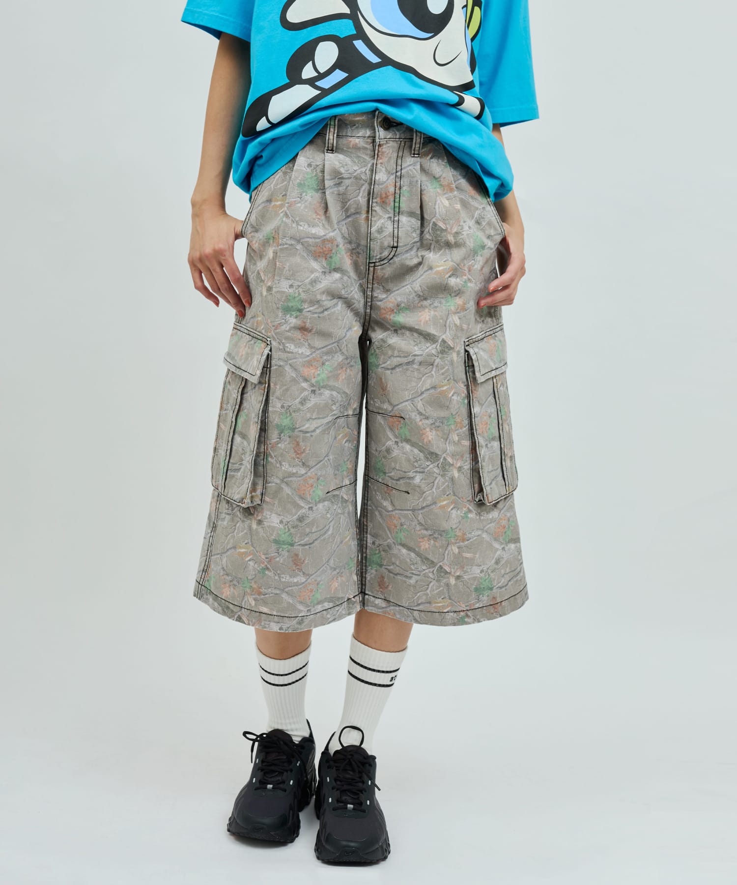 atmos pink Real Tree Camouflage Bermuda Pants CAMOUFLAGE BROWNの画像