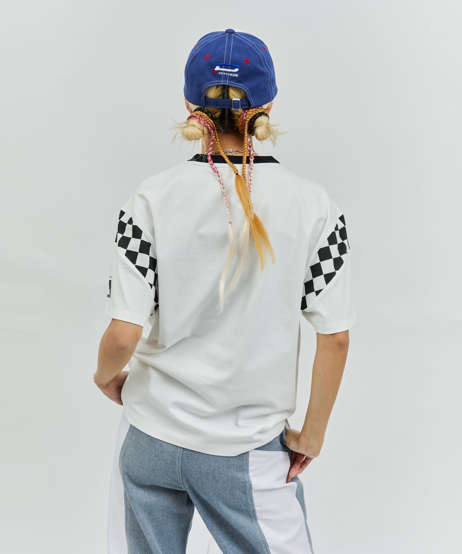 HONDA x atmos pink Racing Over T-shirt WHITEの画像