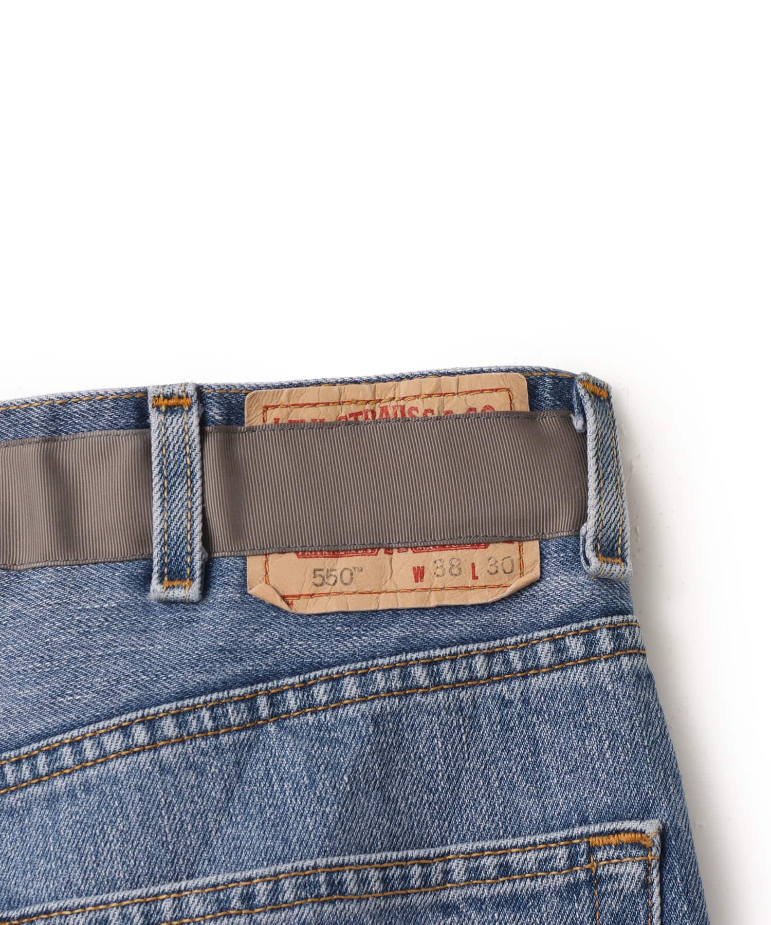 Poliquant THE DEFORMED ADJUSTABLE THRIFTING DENIM 550 [FIGURE ARCHIVES] LIGHT BLUEの画像