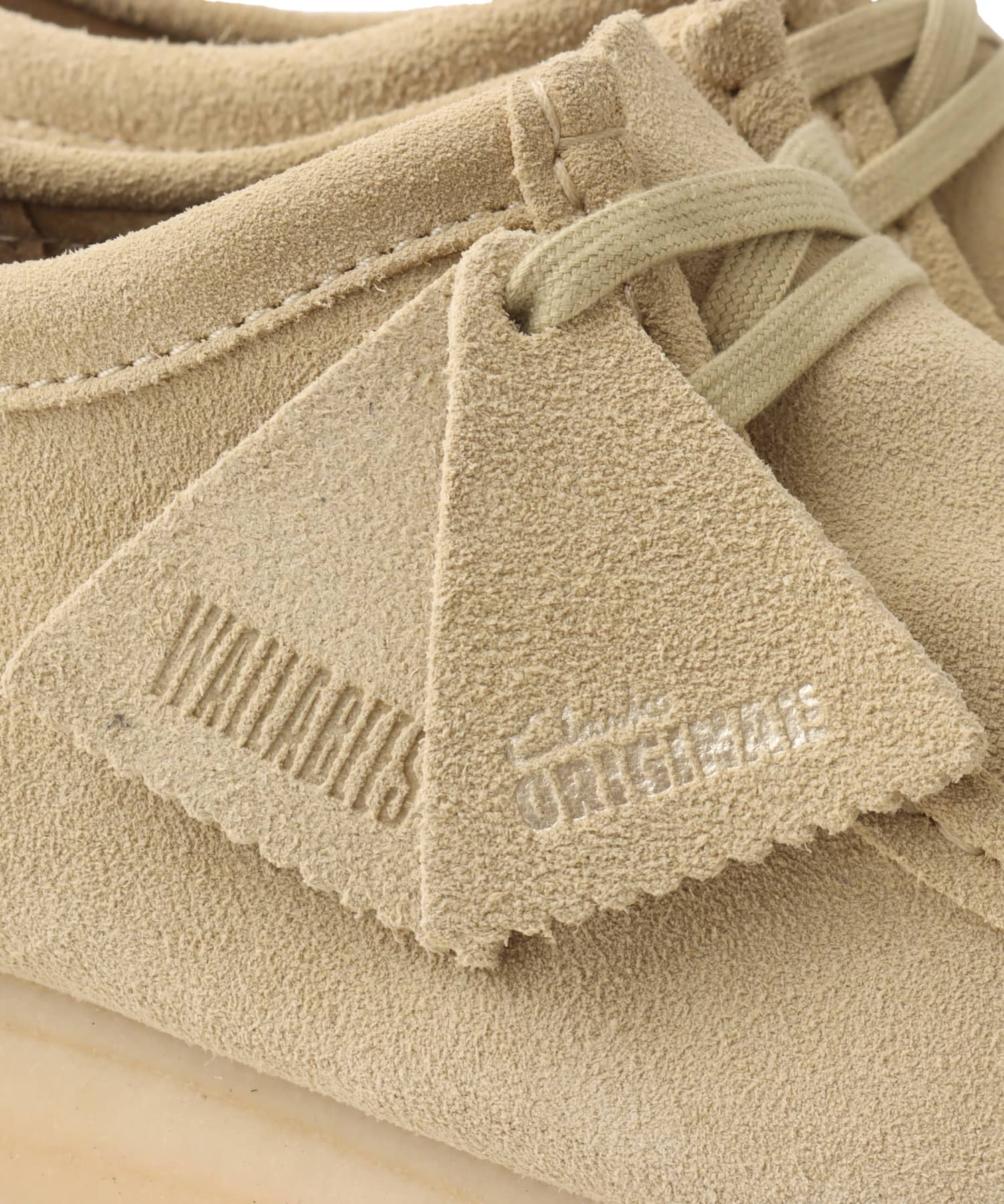 エルメス ベージュ スエードのワラビー26cm 美品 Clarks Wallabee Maple Suede MAPLE 23FA-I（クラークス ワラビー