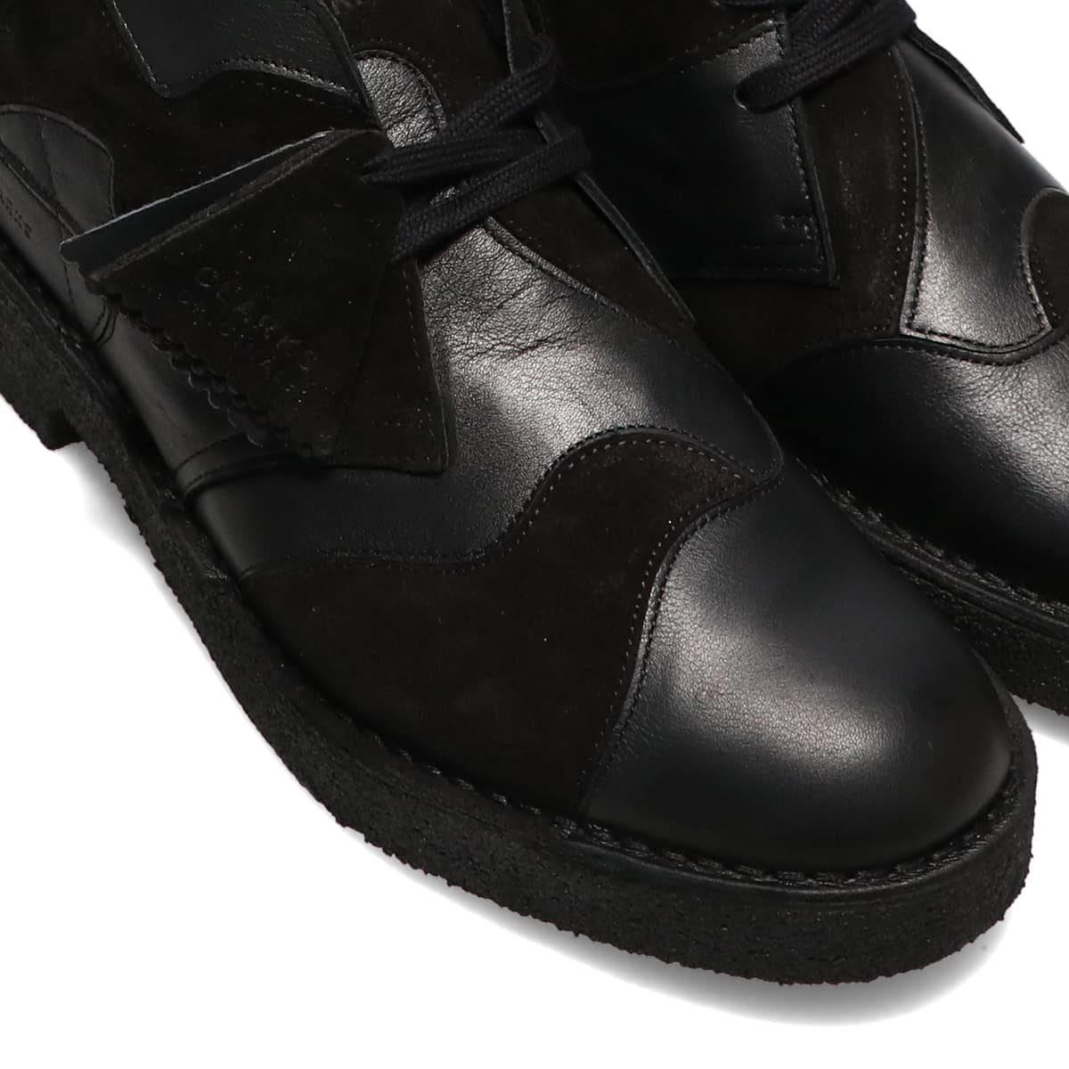 Clarks Desert Patch Black Combi BLACK 22SP-Iの画像