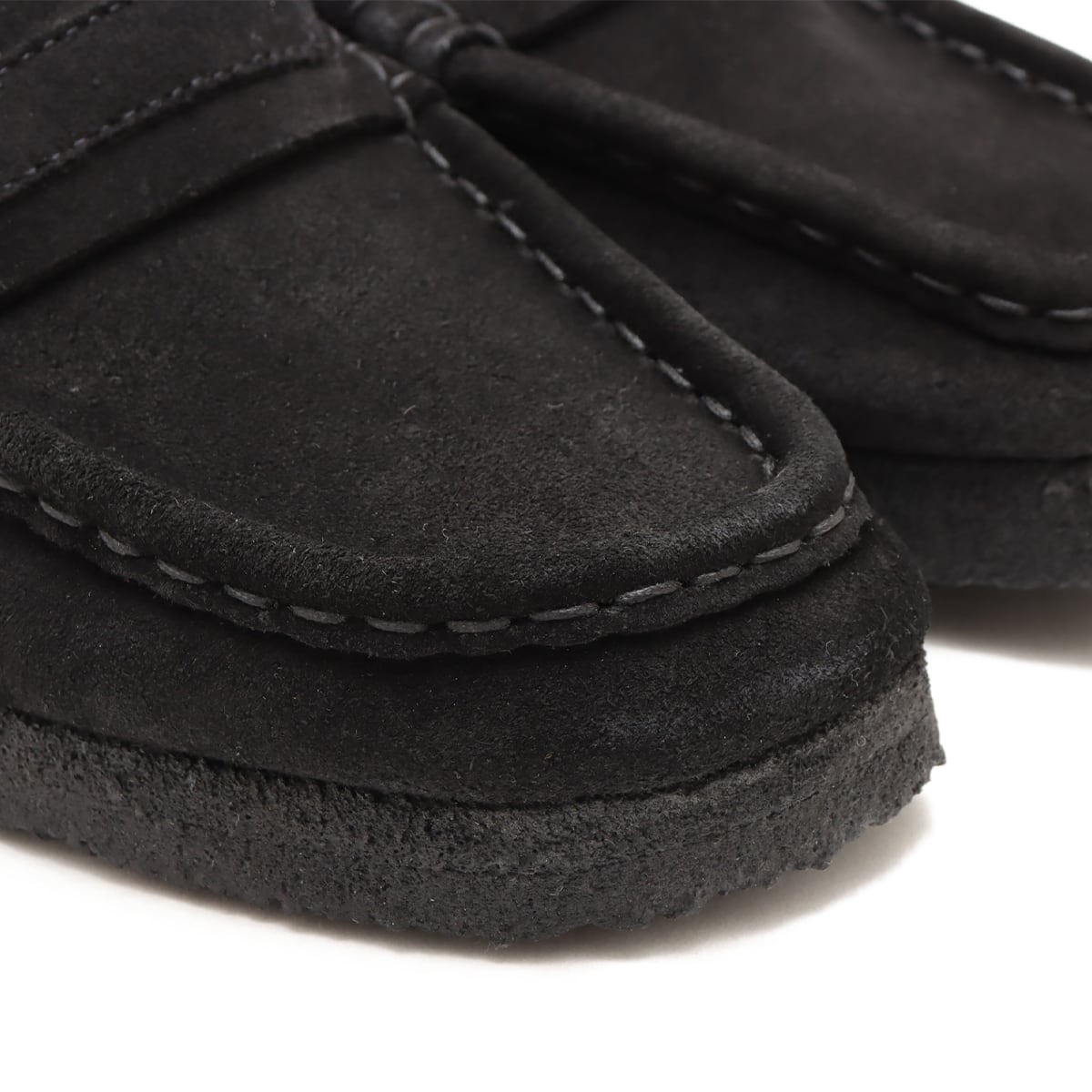 Clarks WallabeeLoafer Black Sde BLACK 24SP-Iの画像
