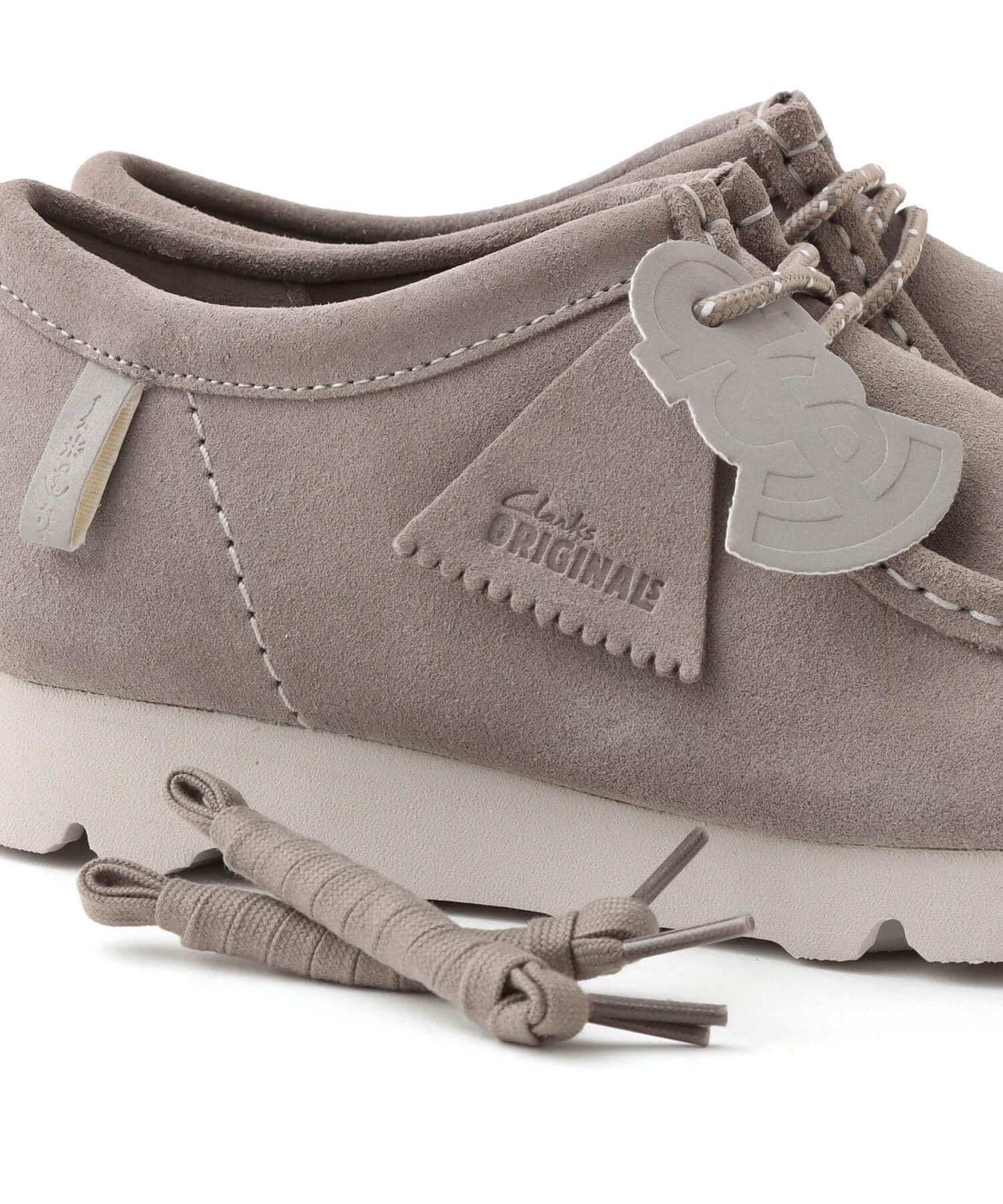 CLARKS Wallabee Grey Suedeの画像