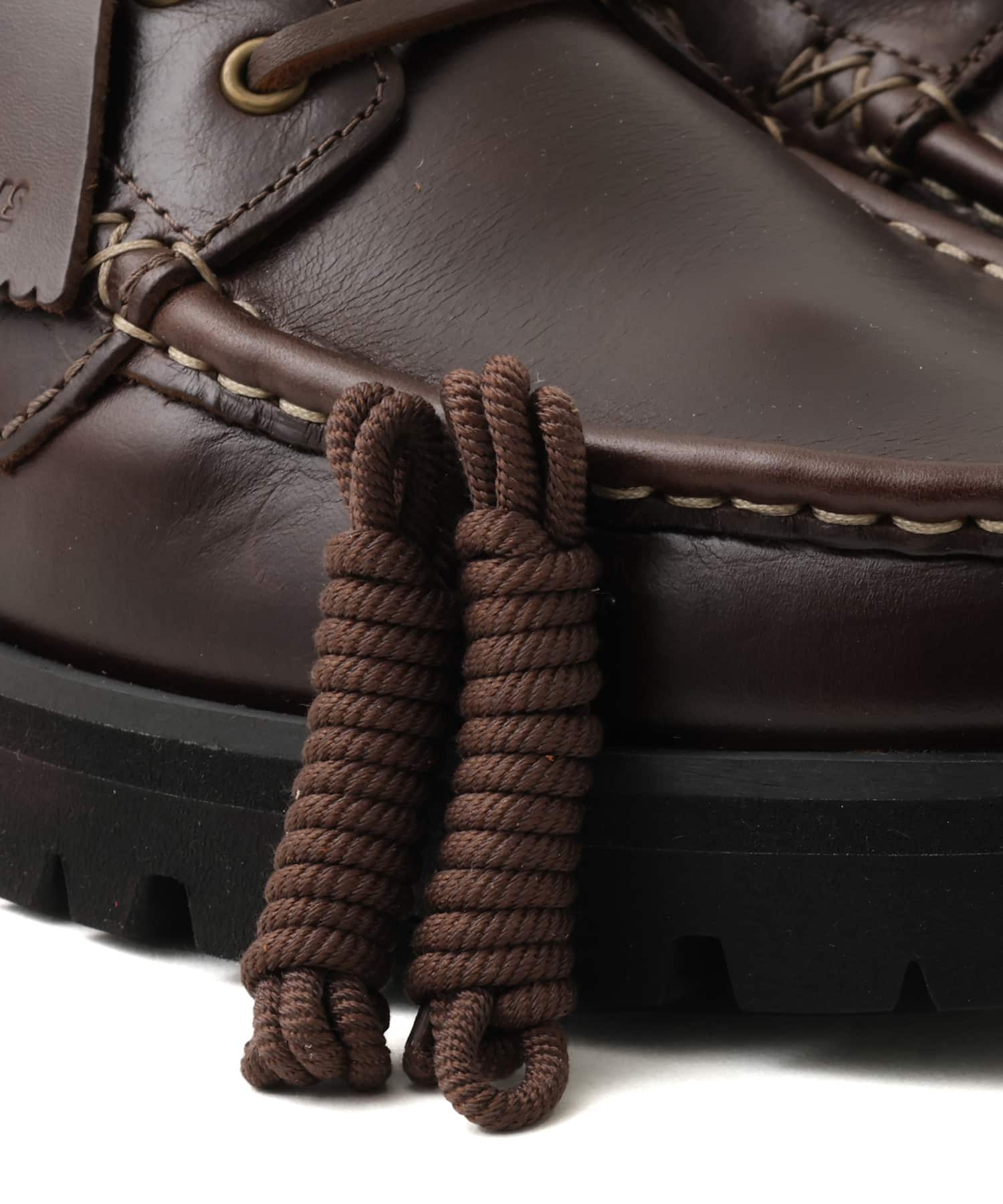 CLARKS Yukoner Boat Black/Brown Leaの画像