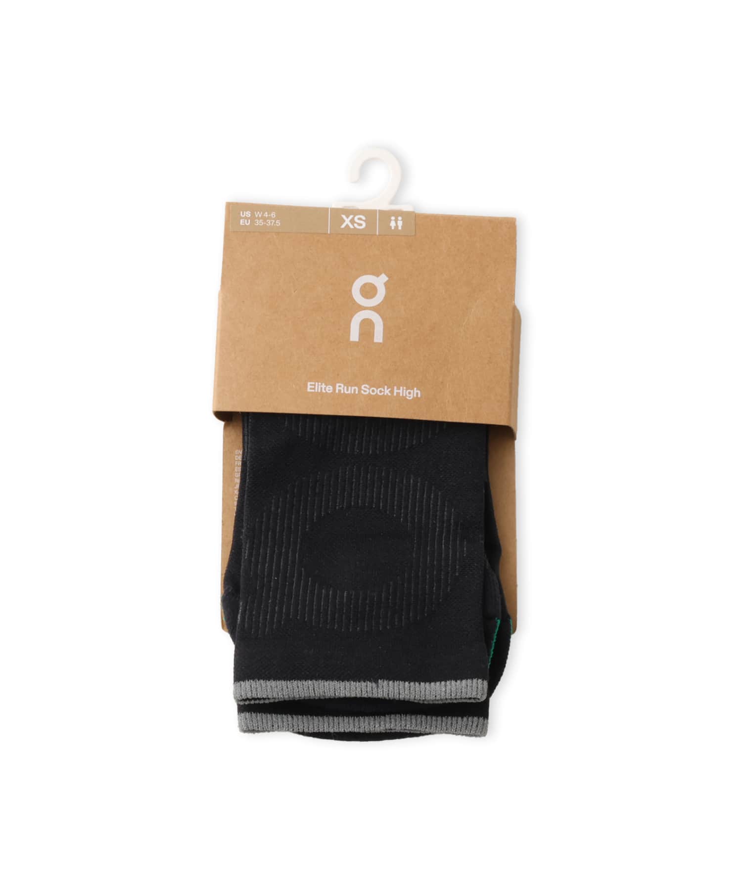 On Elite Run Sock High Blackの画像