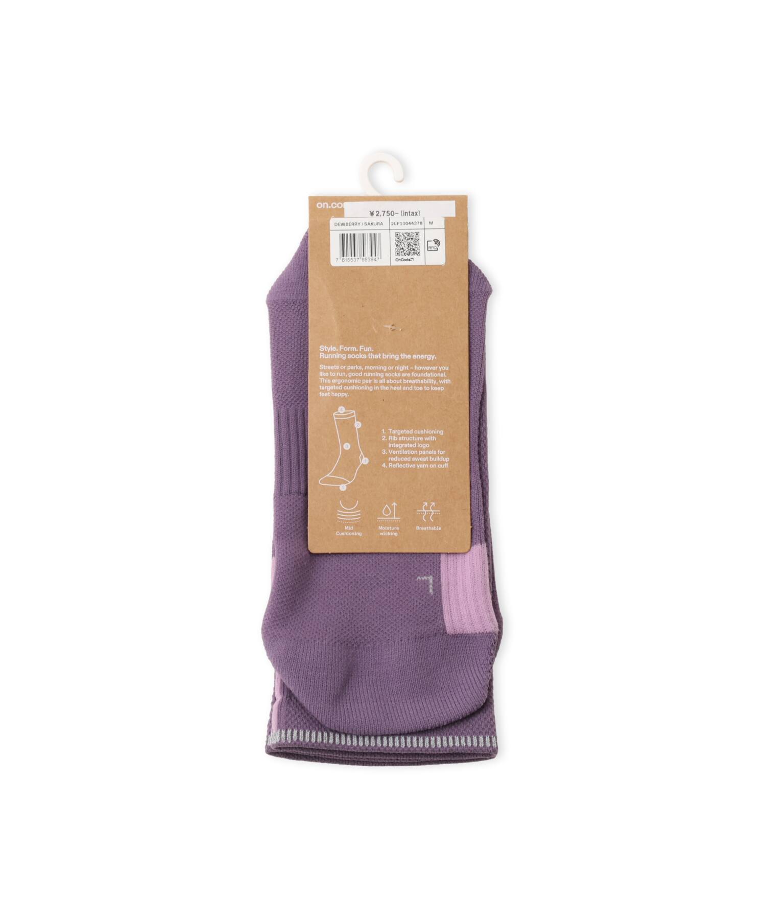 On Performance Run Sock High Dewberry | Sakuraの画像