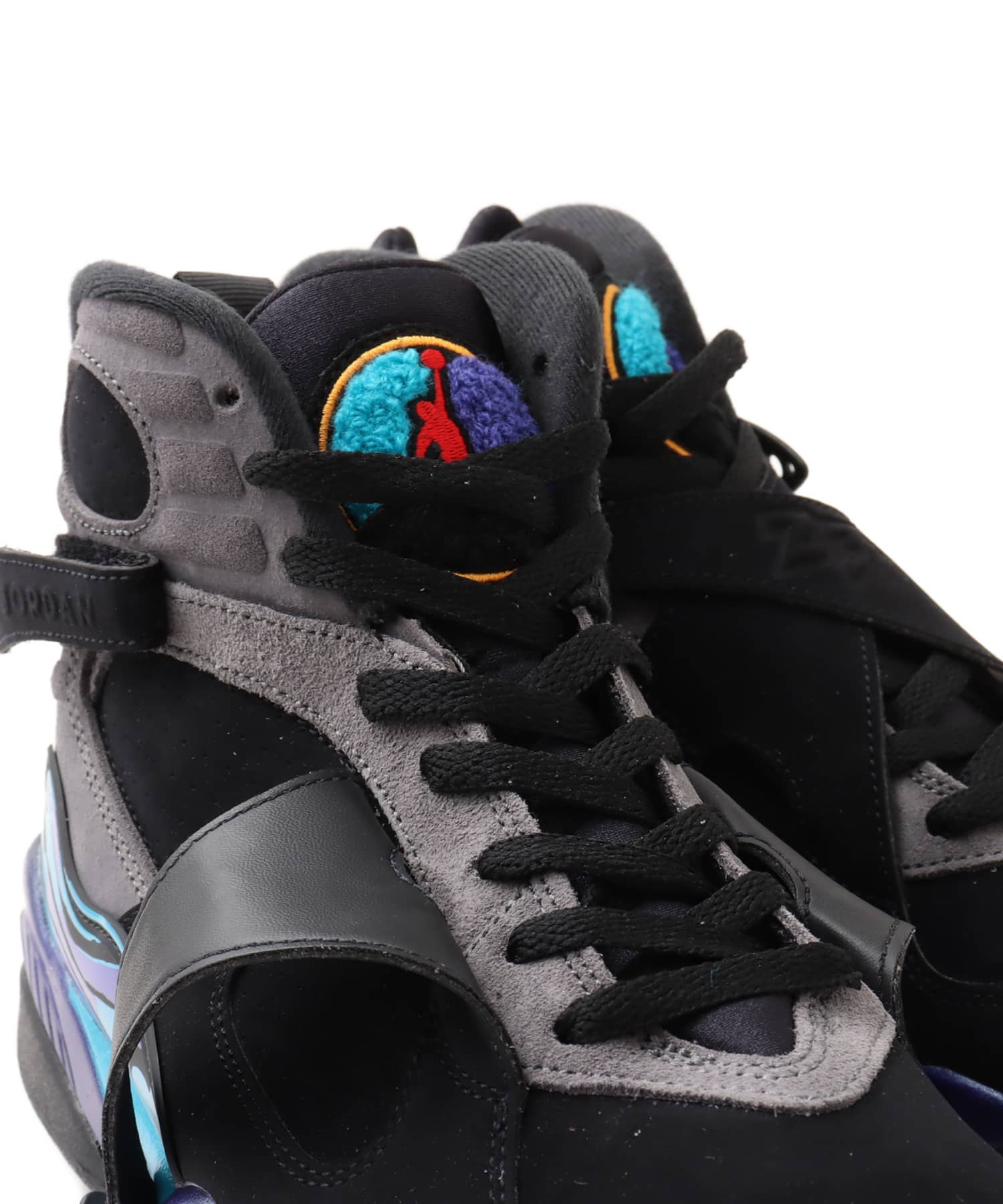 JORDAN BRAND AIR JORDAN 8 RETRO BLACK/MULTI-COLOR-MULTI-COLORの画像