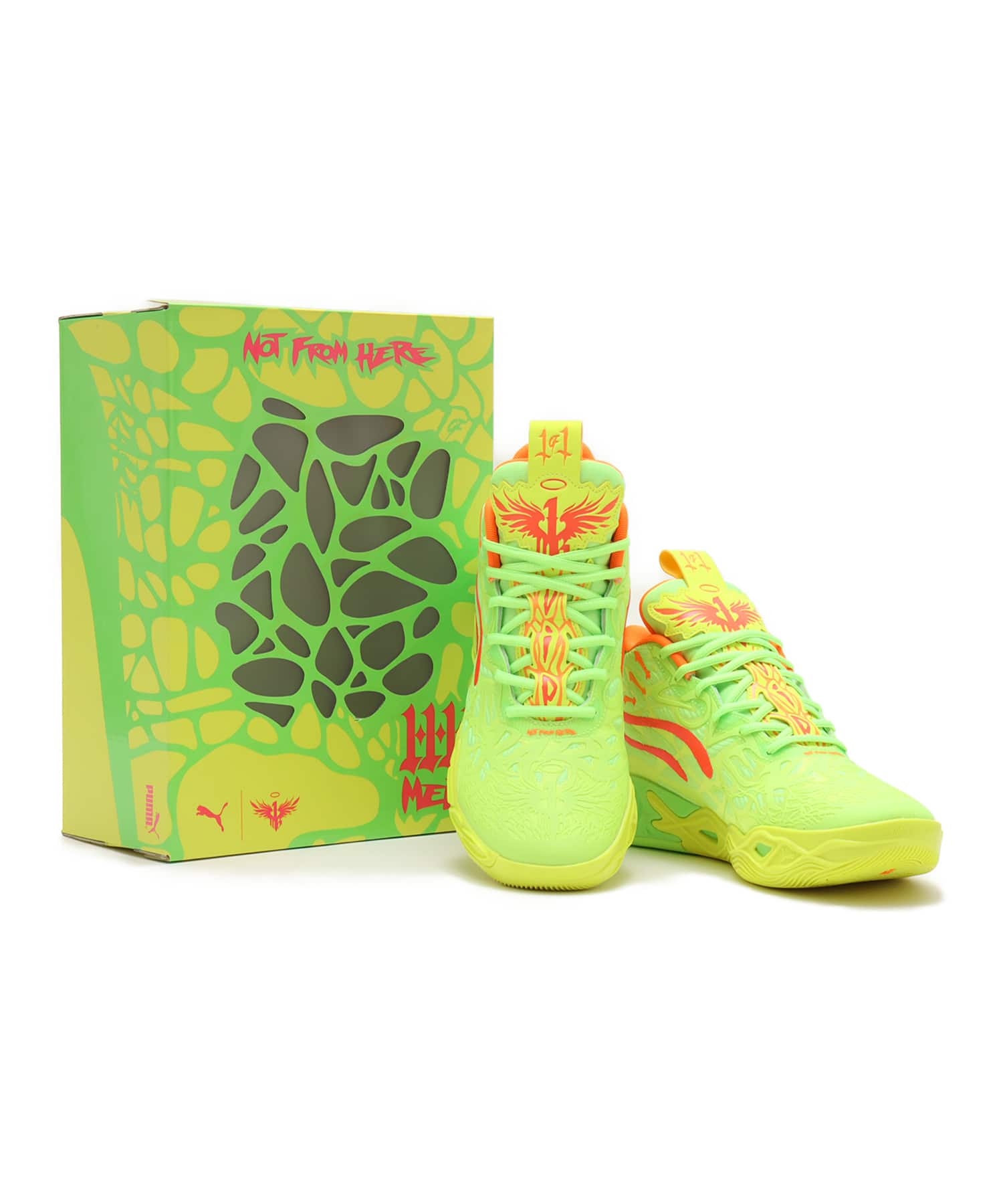 【超特価sale開催】  PUMA MB.04 MB.04 GLARE-PIN（プーマ ALERT-GREEN YELLOW GEM バッグ