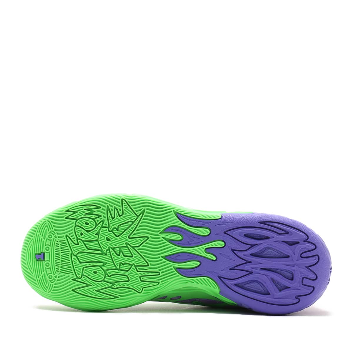 PUMA MB.04 TMNT R&D FLURO GREEN PES-PUMA RED-DARの画像