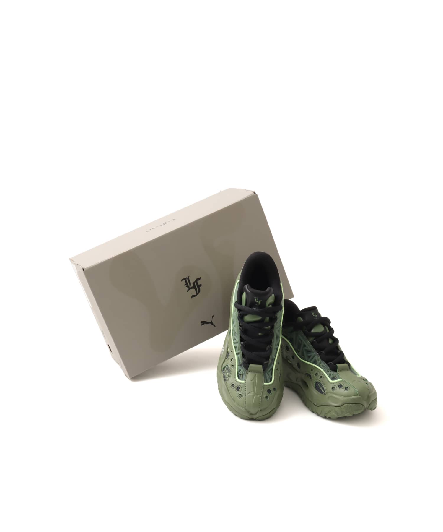 PUMA LA FRANCE RNR CAMO AVOCADO GREEN-FIZZY LIGHTの画像