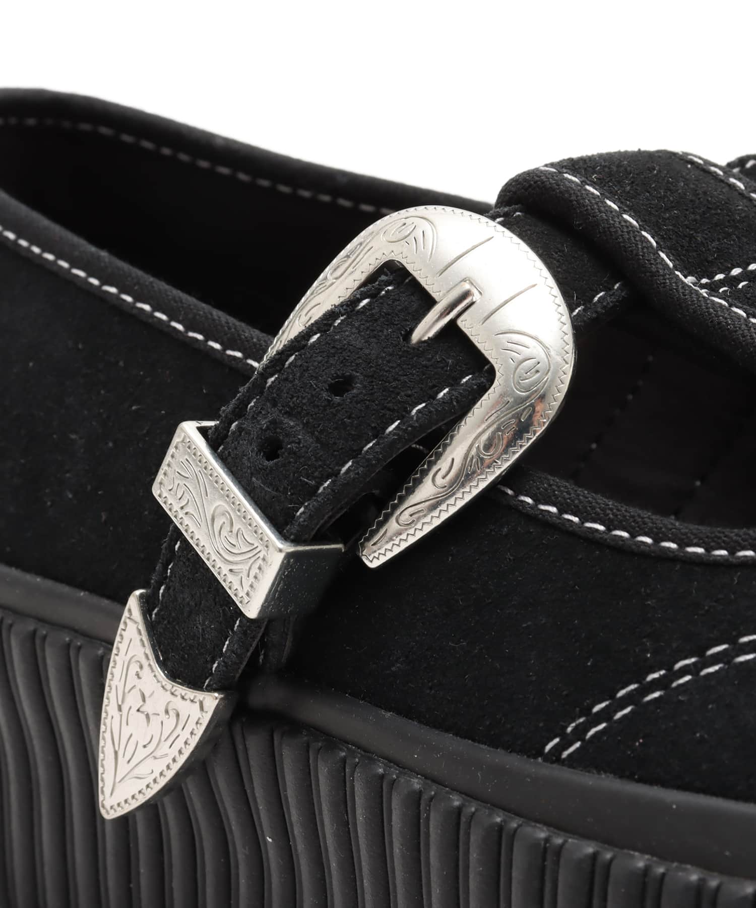 CONVERSE ALL STAR LIFTD RIBTAPE T-STRAP WT OX BLACKの画像