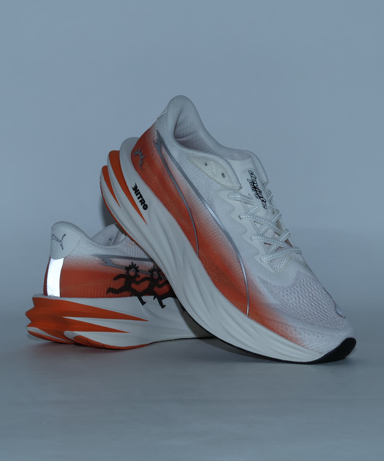 PUMA X HELLO SUNRISE DEVIATE NITRO PURE WARM WHITE-MAPLE SYRUP-PUMAの画像