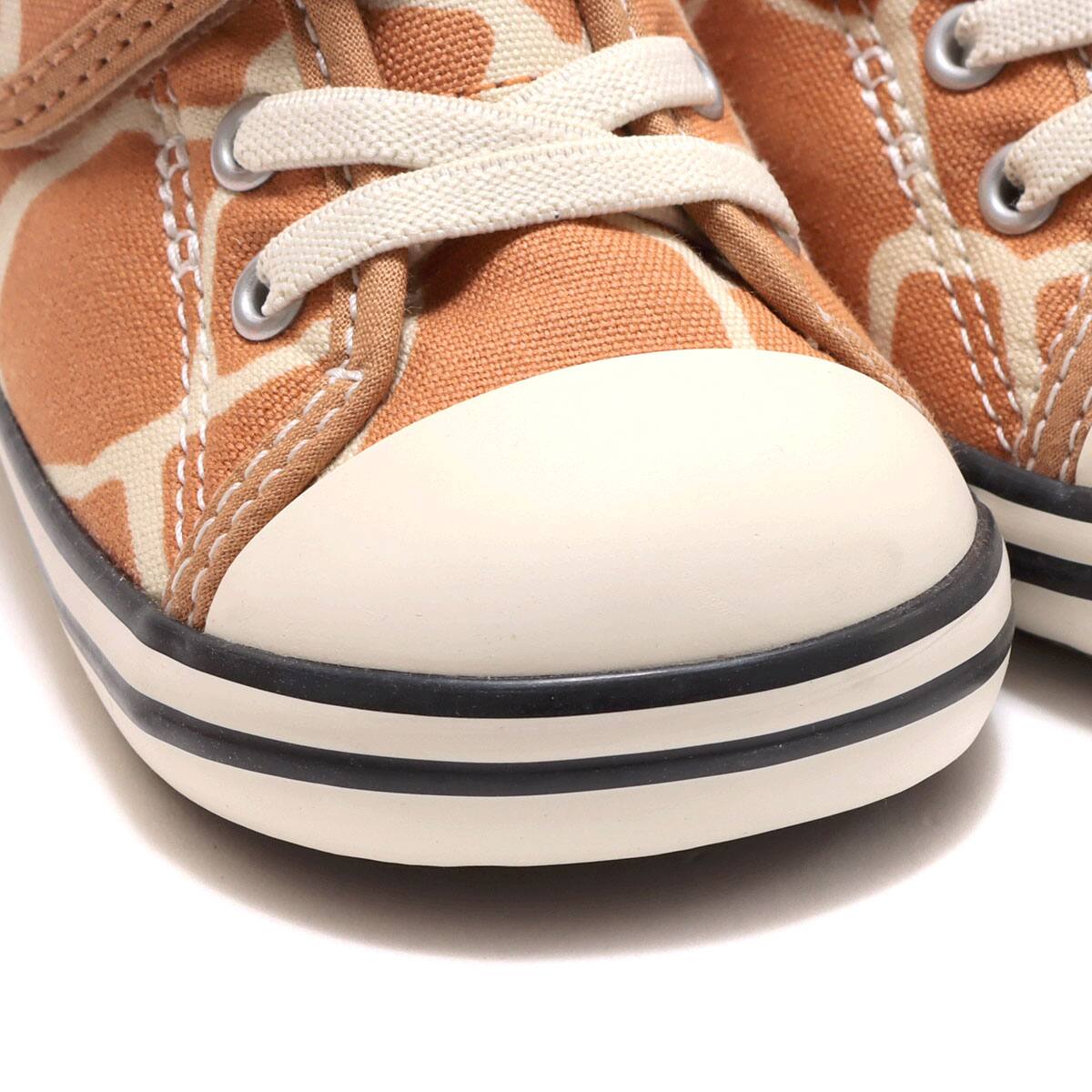 CONVERSE CHILD ALL STAR N GIRAFFESPOT V-1 BROWN 22SS-Iの画像