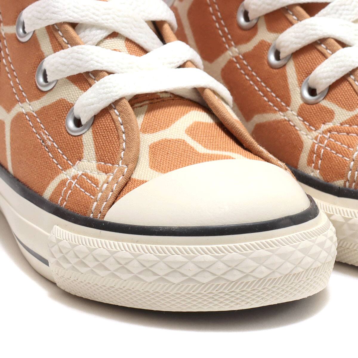 CONVERSE CHILD ALL STAR N GIRAFFESPOT V-1 BROWN 22SS-Iの画像