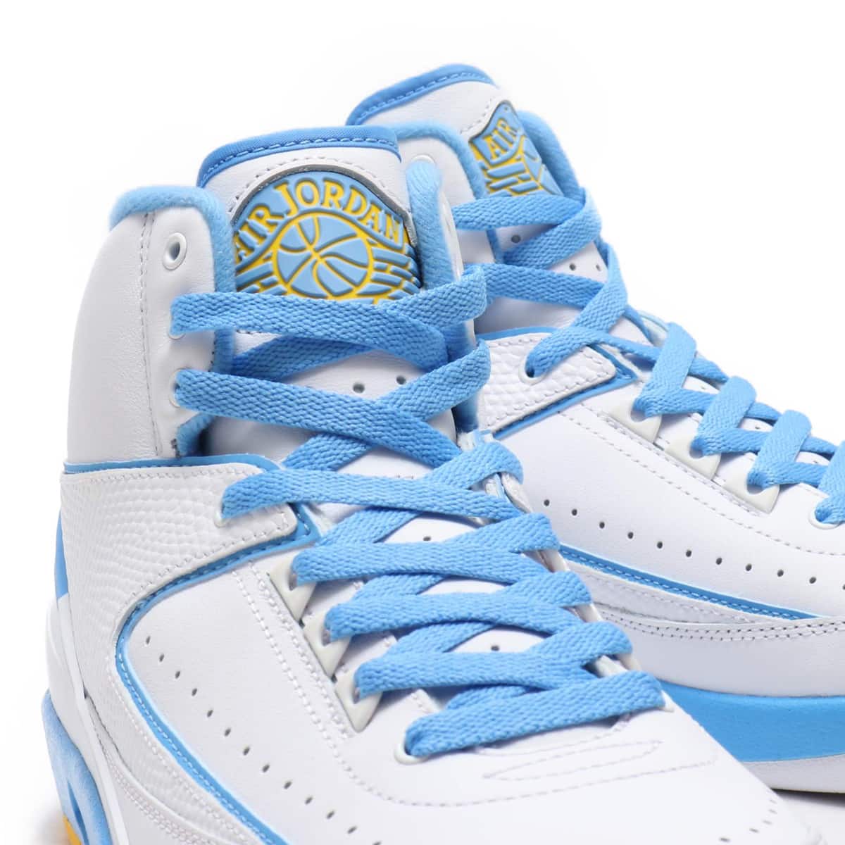 JORDAN BRAND AIR JORDAN 2 RETRO  WHITE/UNIVERSITY BLUE-VARSITY MAIZEの画像