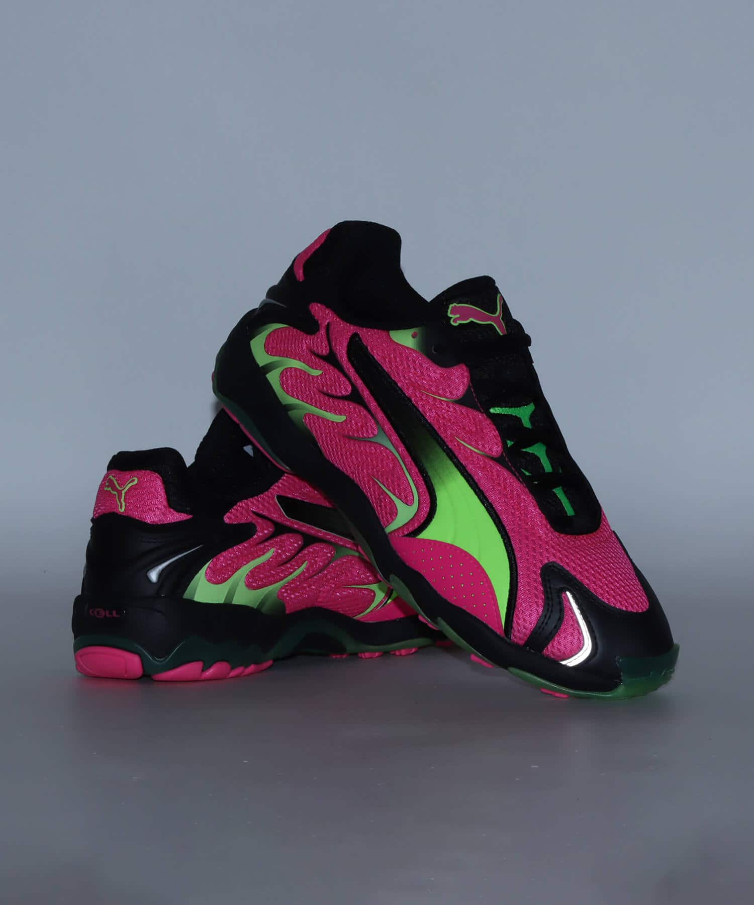 PUMA INHALE FLURO PINK PES-GREEN GLAREの画像