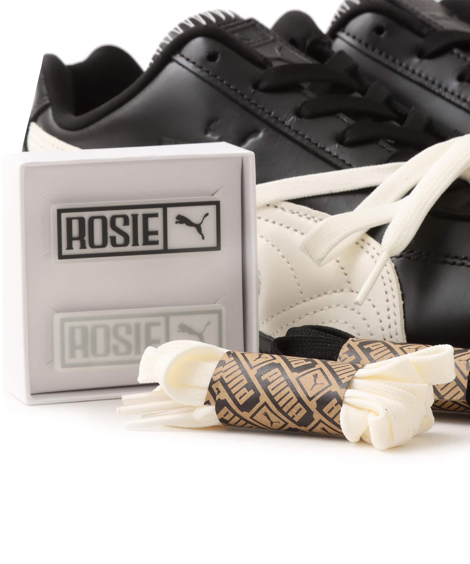 PUMA SPEEDCAT PRM x ROSE PUMA BLACK-WARM WHITEの画像