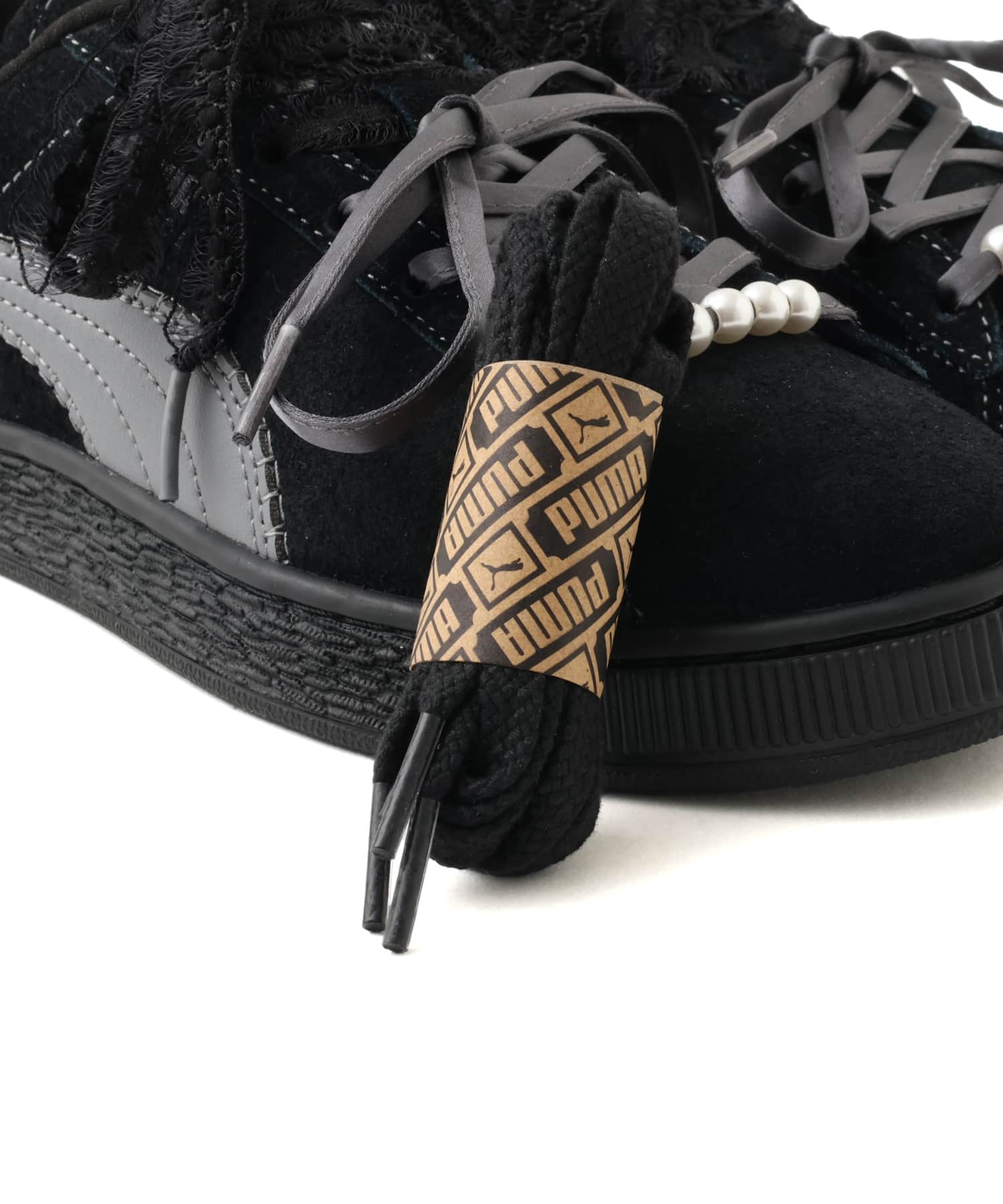 PUMA SUEDE BLOOM WNS PUMA BLACK-SLATE SKYの画像