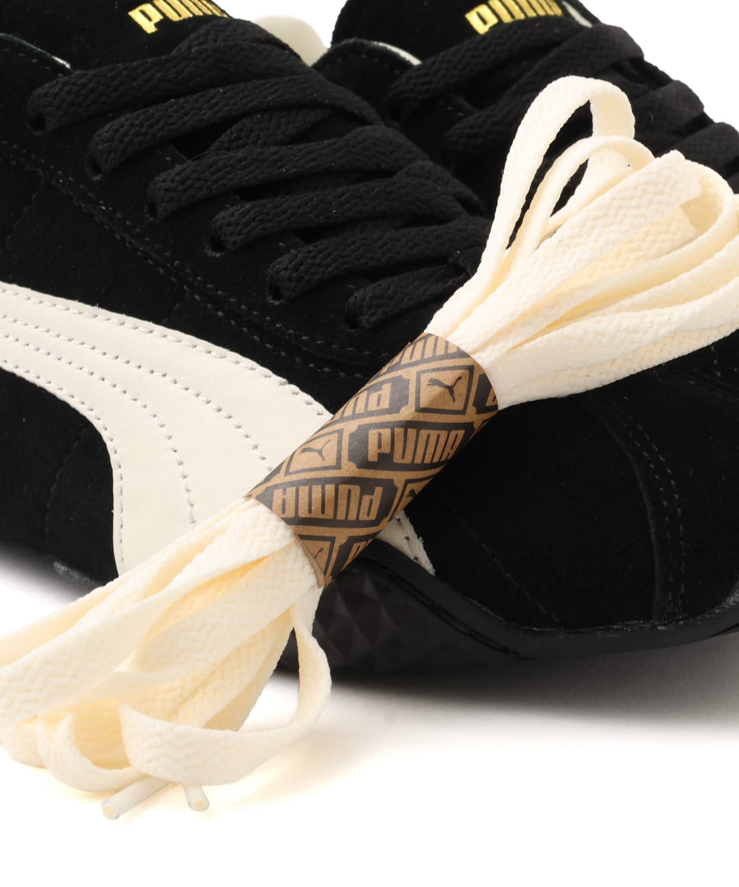 PUMA K-STREET MA SUEDE PUMA BLACK-WARM WHITEの画像