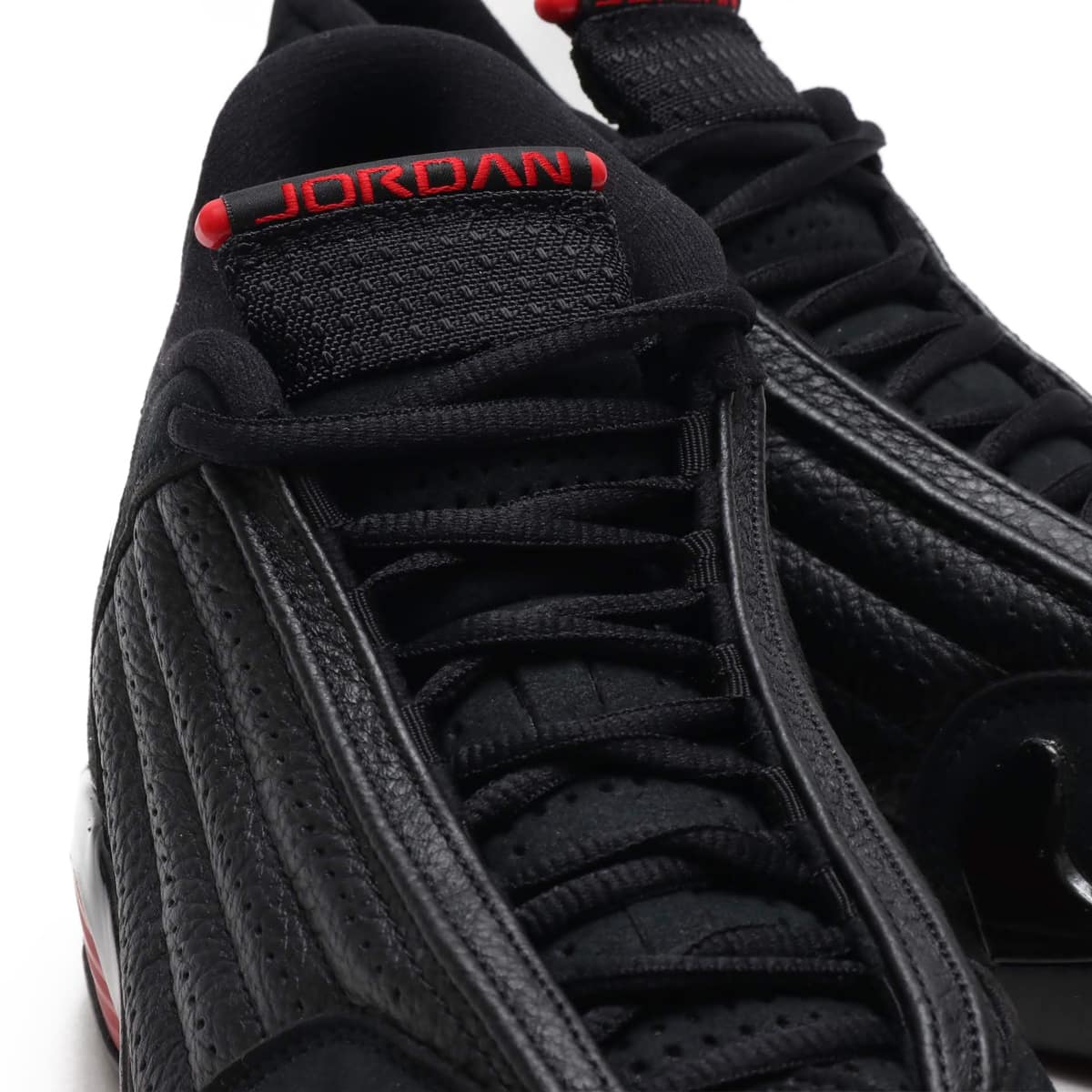 Air jordan 14 on sale black and red