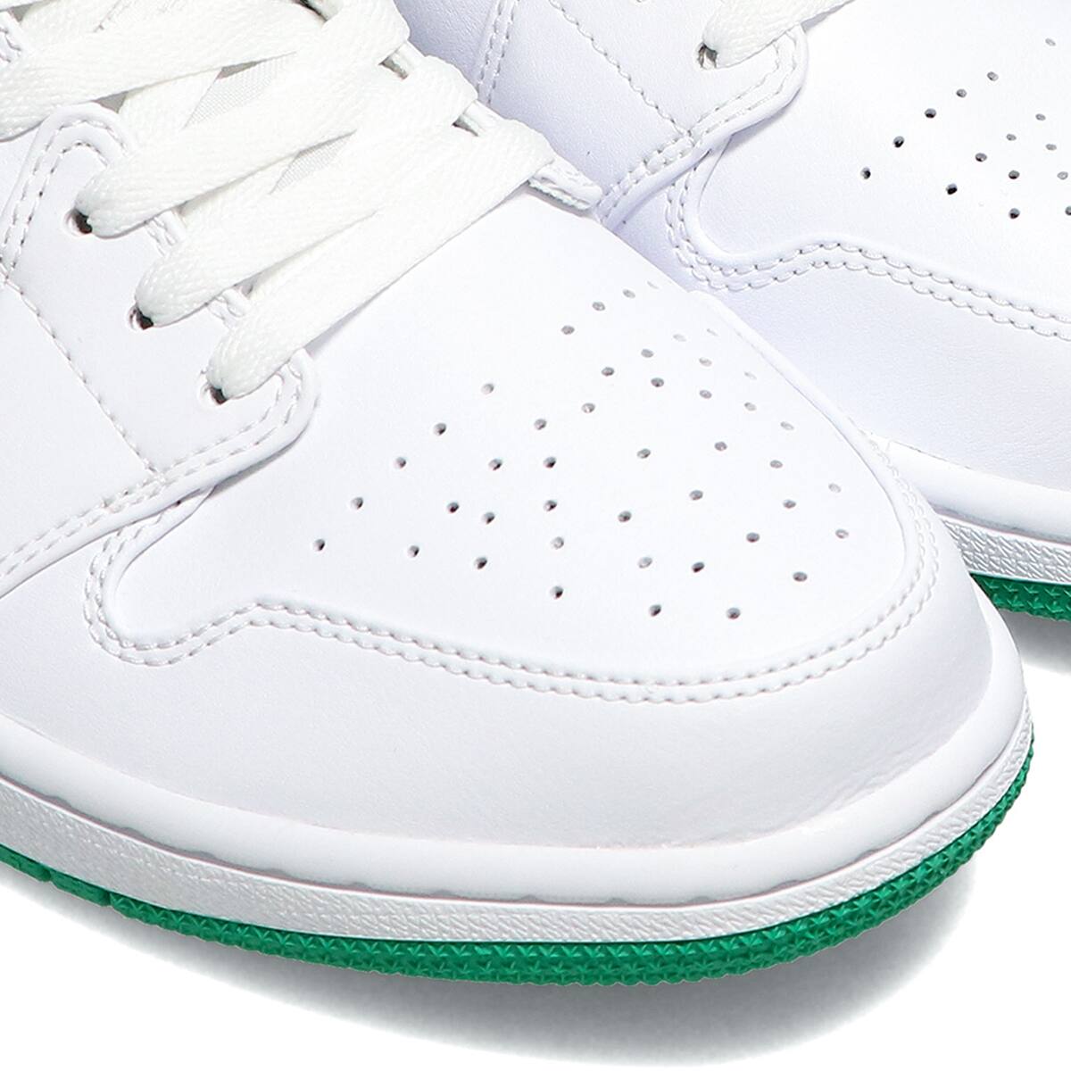 JORDAN BRAND AIR JORDAN 1 LOW WHITE/STADIUM GREEN-BLACK 21SU-I