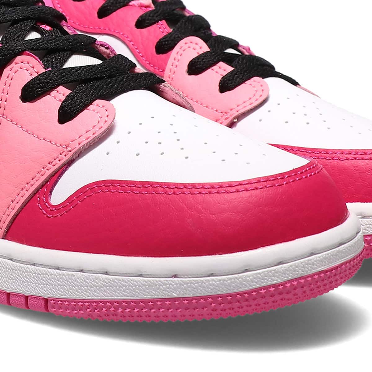 JORDAN BRAND AIR JORDAN 1 LOW (GS) WHITE/BLACK-PINKSICLE-RUSH PINK ...