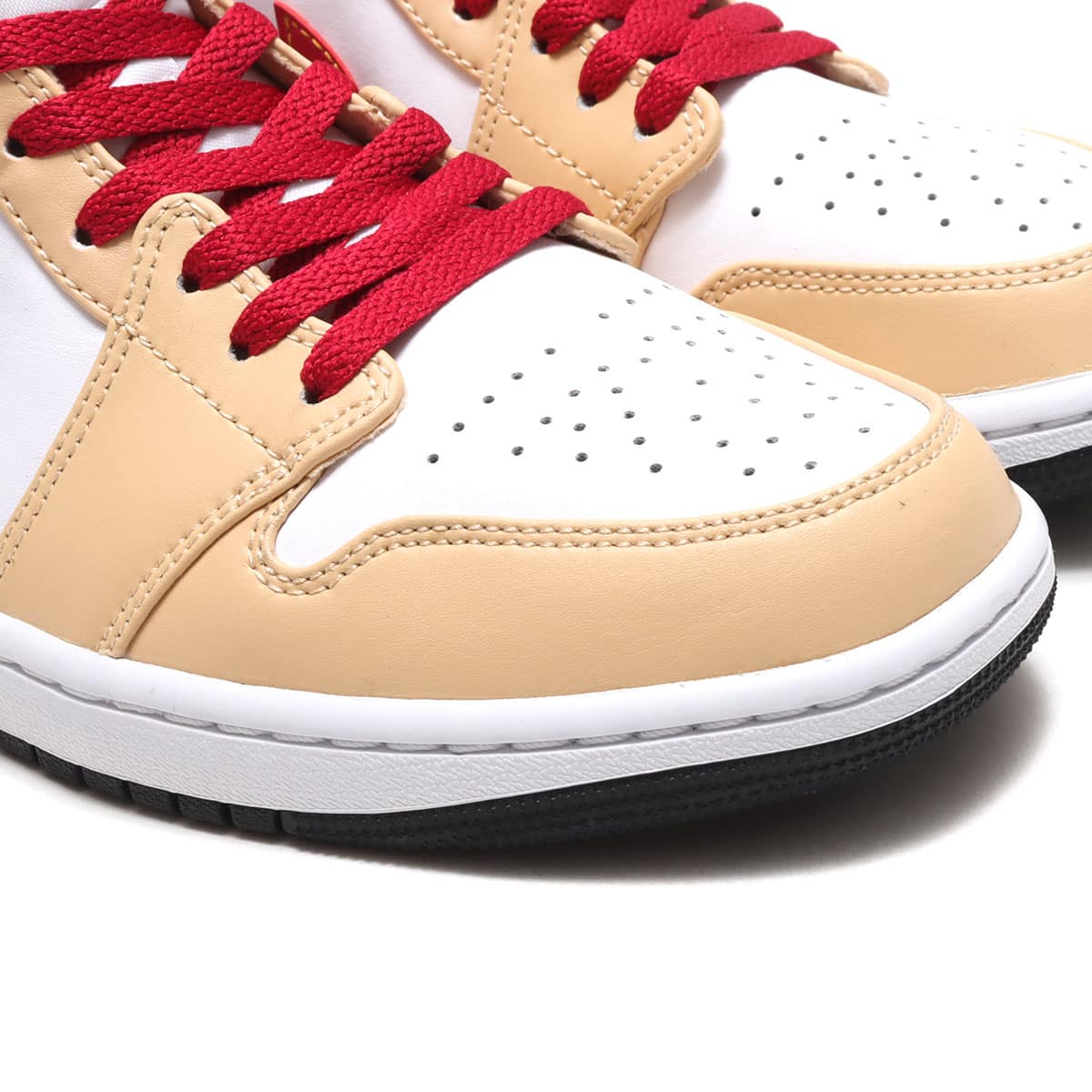 JORDAN BRAND AIR JORDAN 1 MID WHITE ONYX/LIGHT CURRY-WHITE 22SP-Iの画像