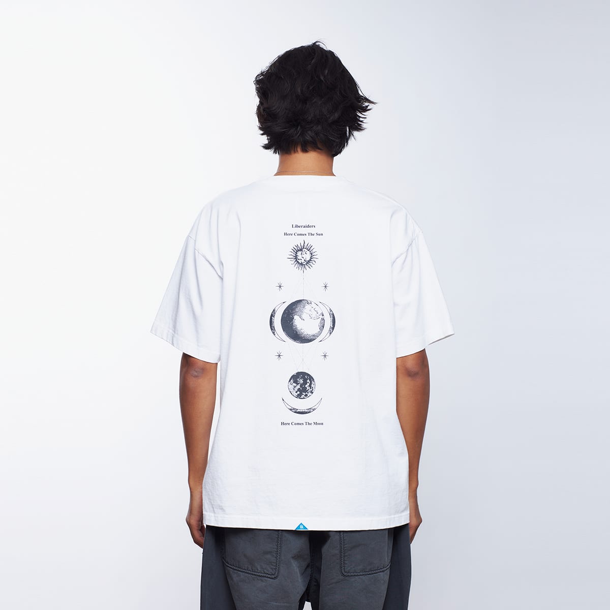 LIBERAIDERS LUNA ECLIPSE TEE WHITEの画像