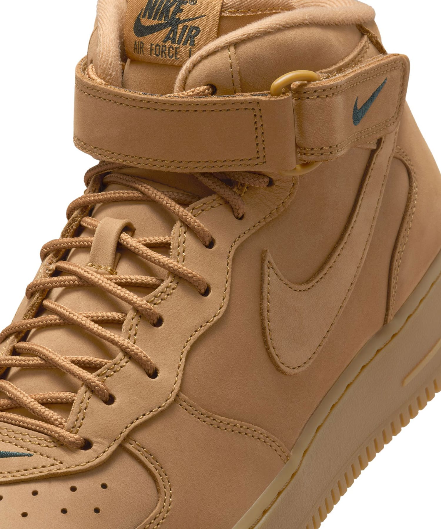 NIKE AIR FORCE 1 MID '07 PRM QS FLAX/FLAX-OUTDOOR GREENの画像