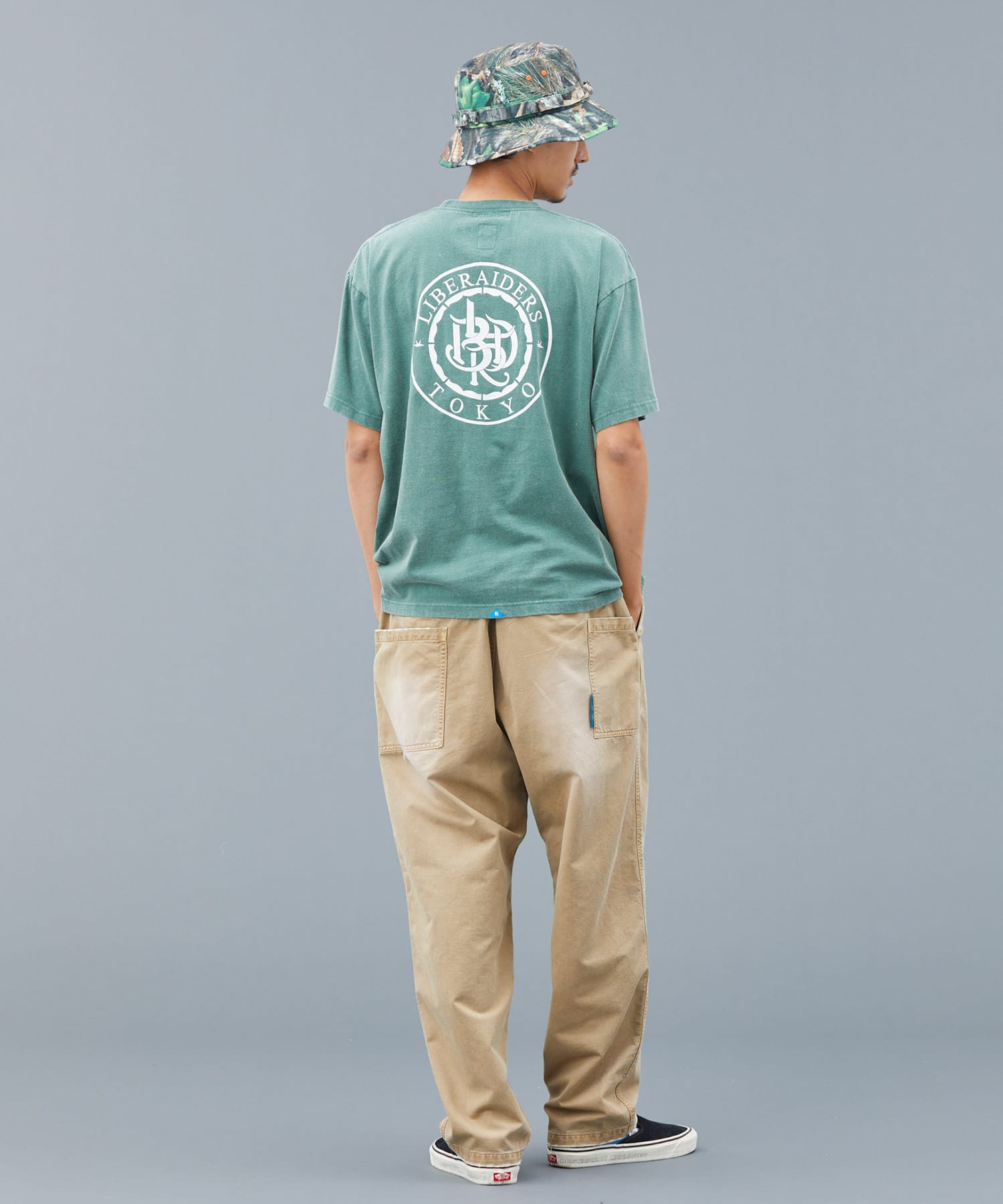 LIBERAIDERS EMBLEM TEE GREENの画像