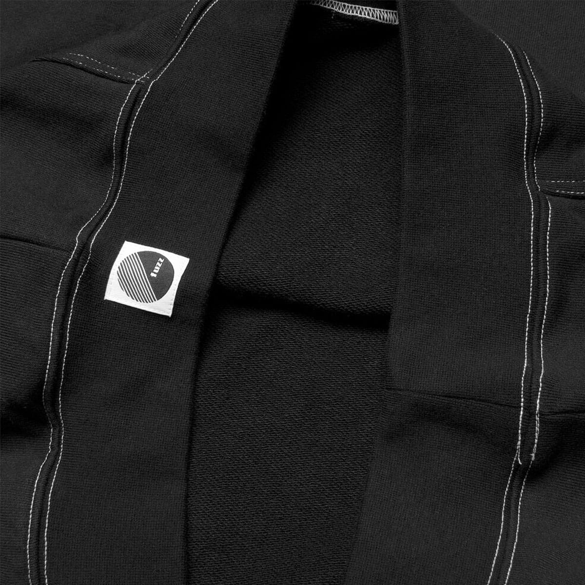 fuzz STITCH LOGO HOODIE BLACK 20HO-Iの画像
