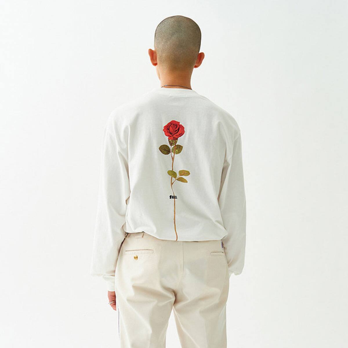 fuzz BASIC LOGO L/S TEE WHITE 20HO-Iの画像