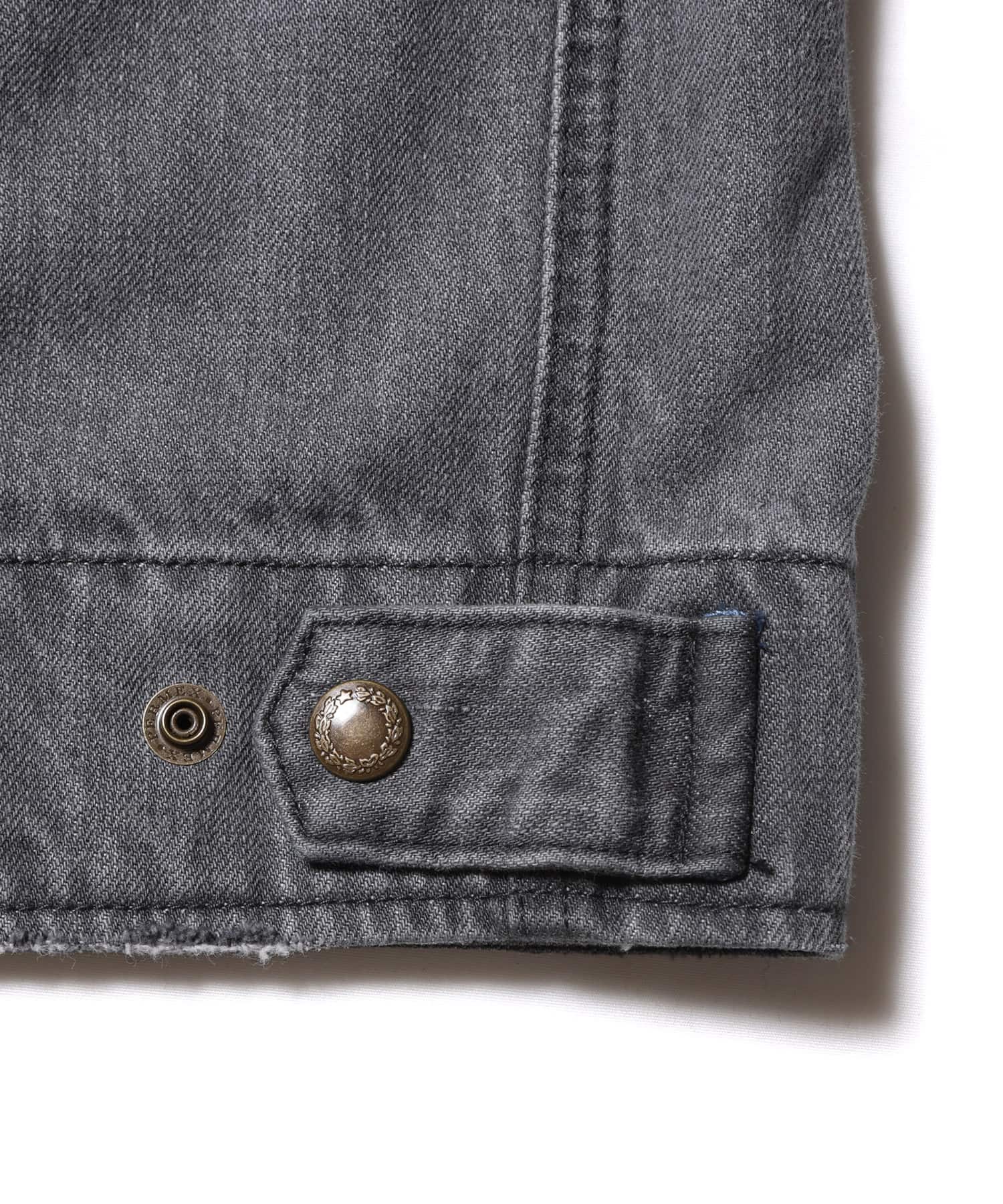 LIBERAIDERS DENIM WORK JACKET BLACKの画像