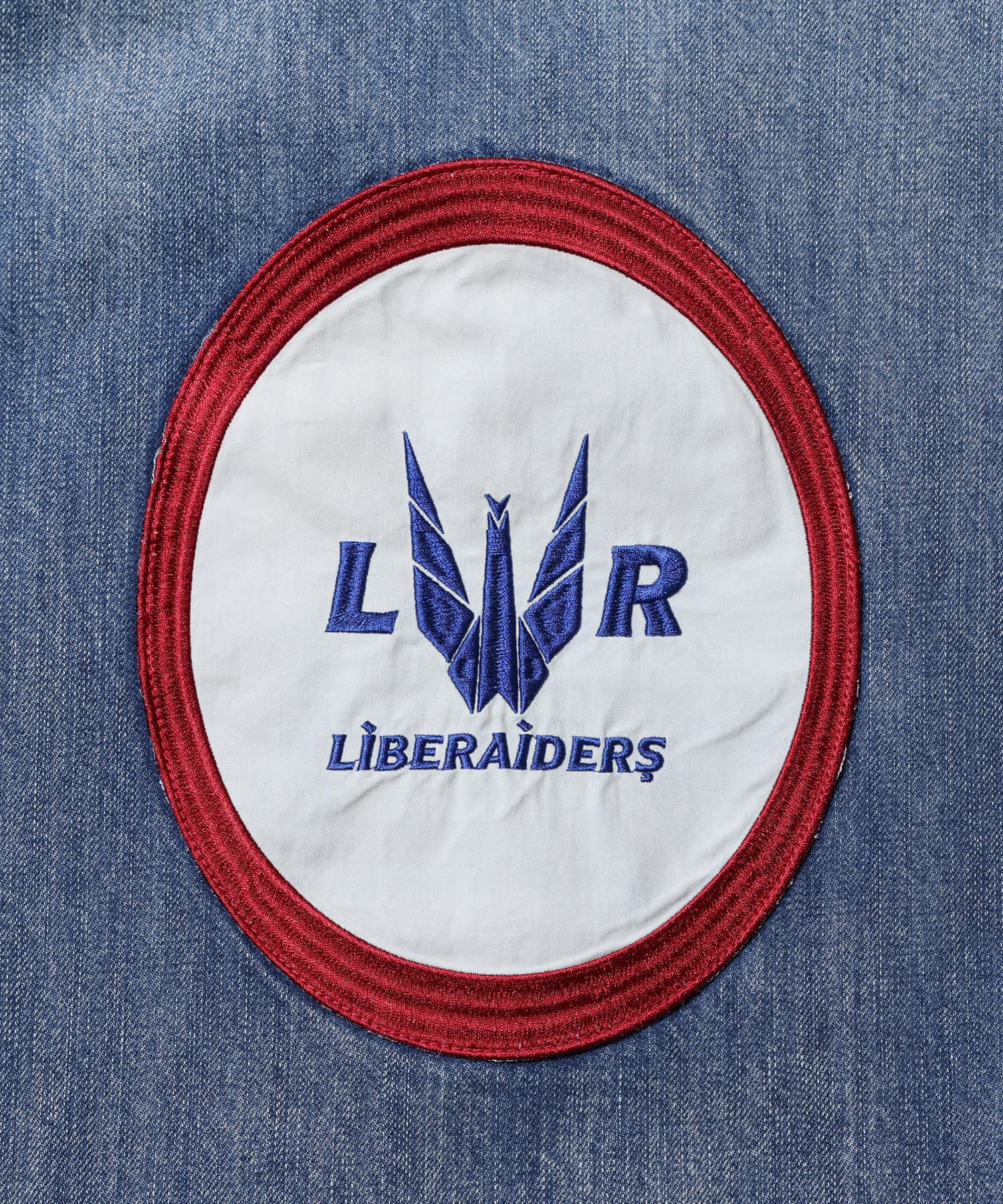 LIBERAIDERS DENIM WORK JACKET BLUEの画像