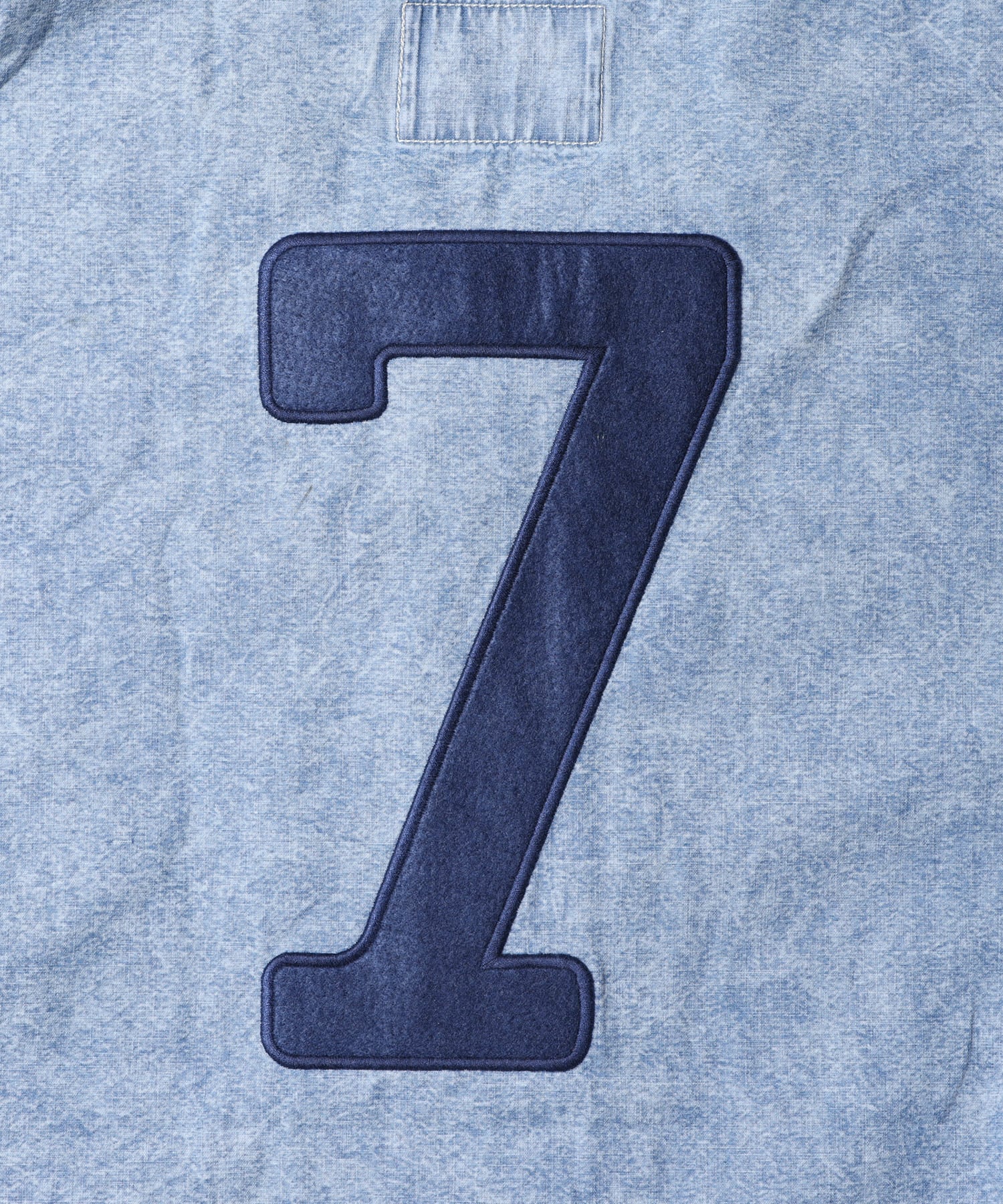 LIBERAIDERS CHAMBRAY BASEBALL SHIRT BLUEの画像