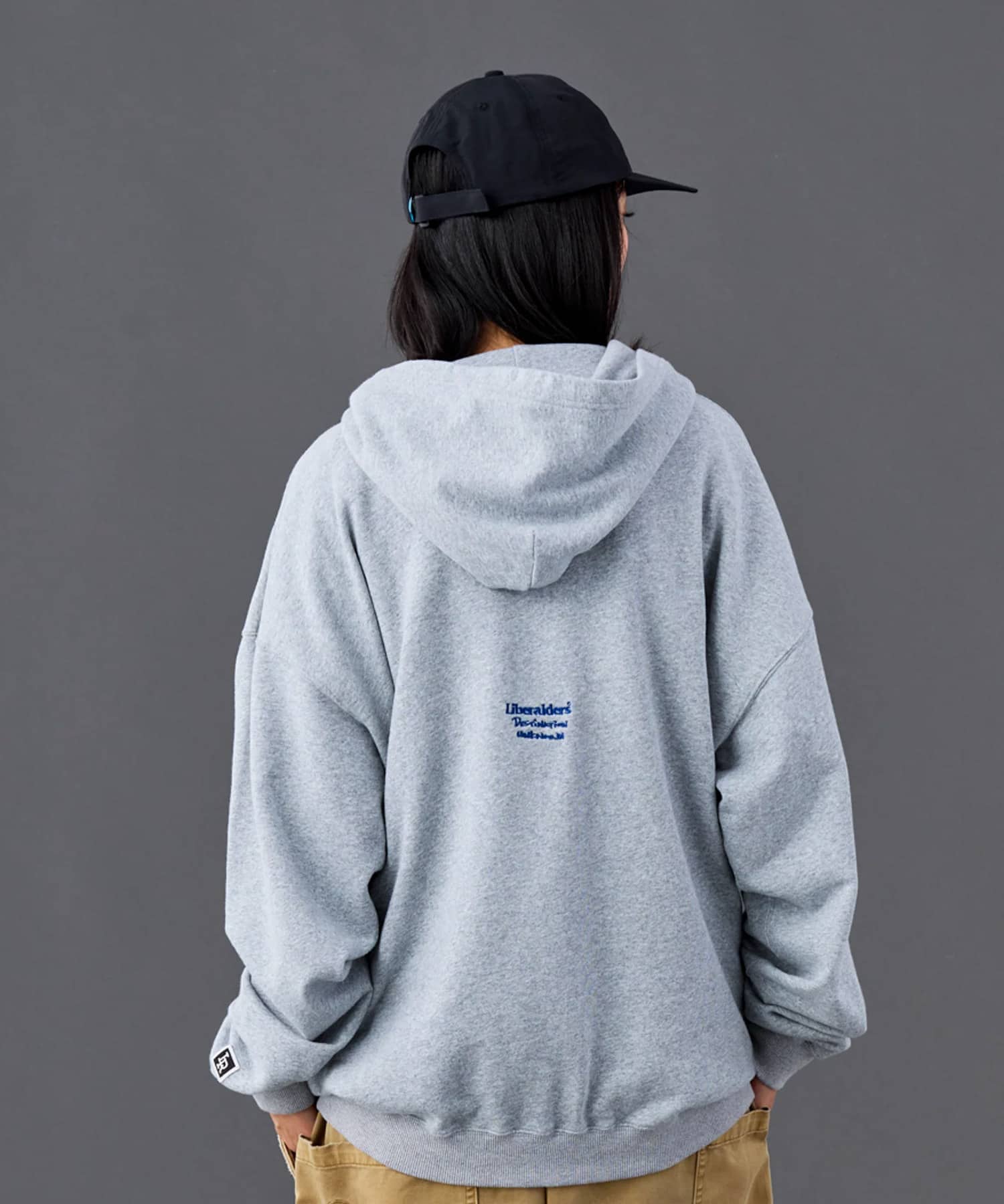LIBERAIDERS FRENCH TERRY HOODIE GRAYの画像